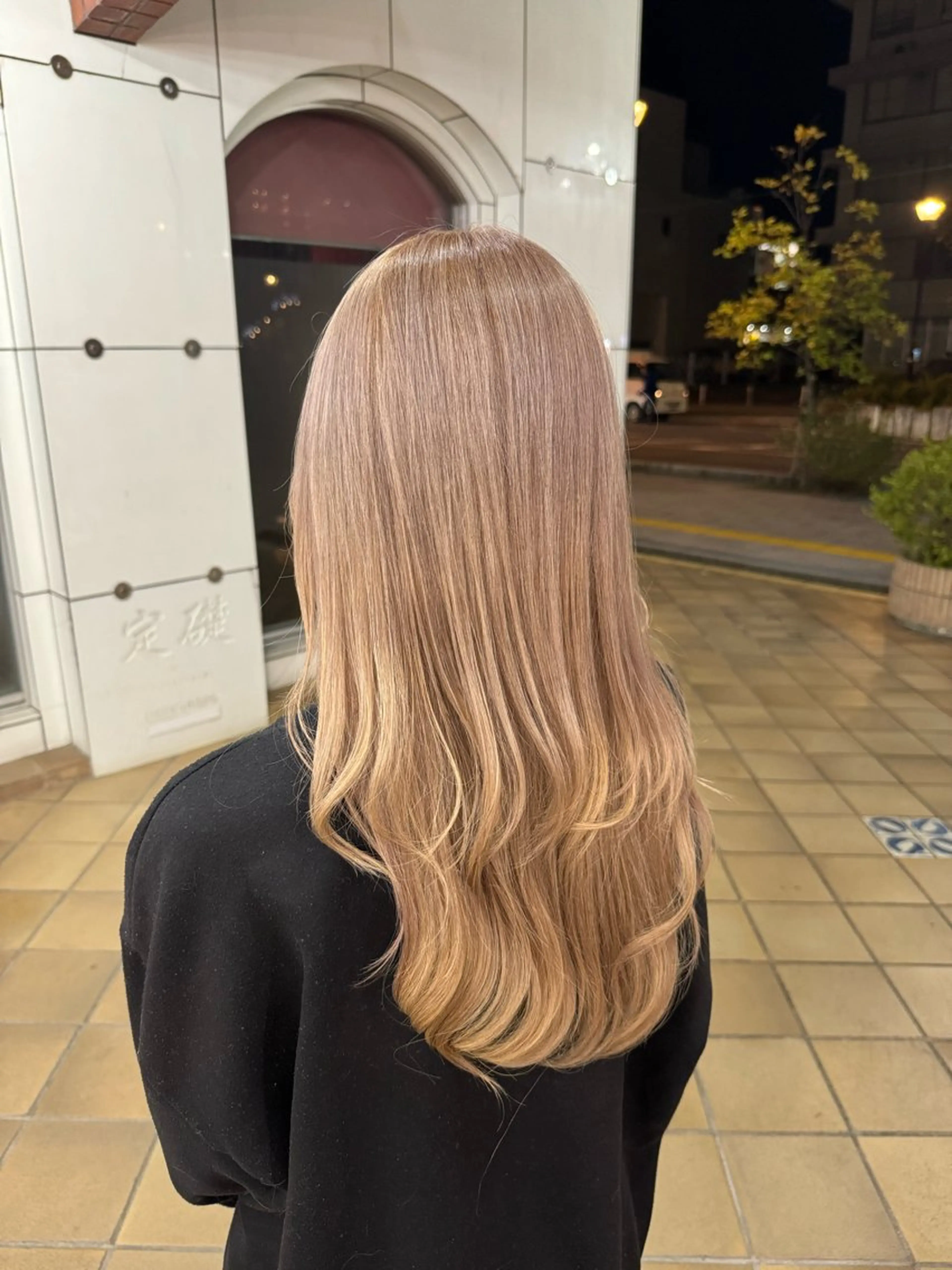 ロング カラー ベージュカラー ピンクカラー ピンクベージュ 藤川 瑛梨奈のマツエク・マツパデザイン