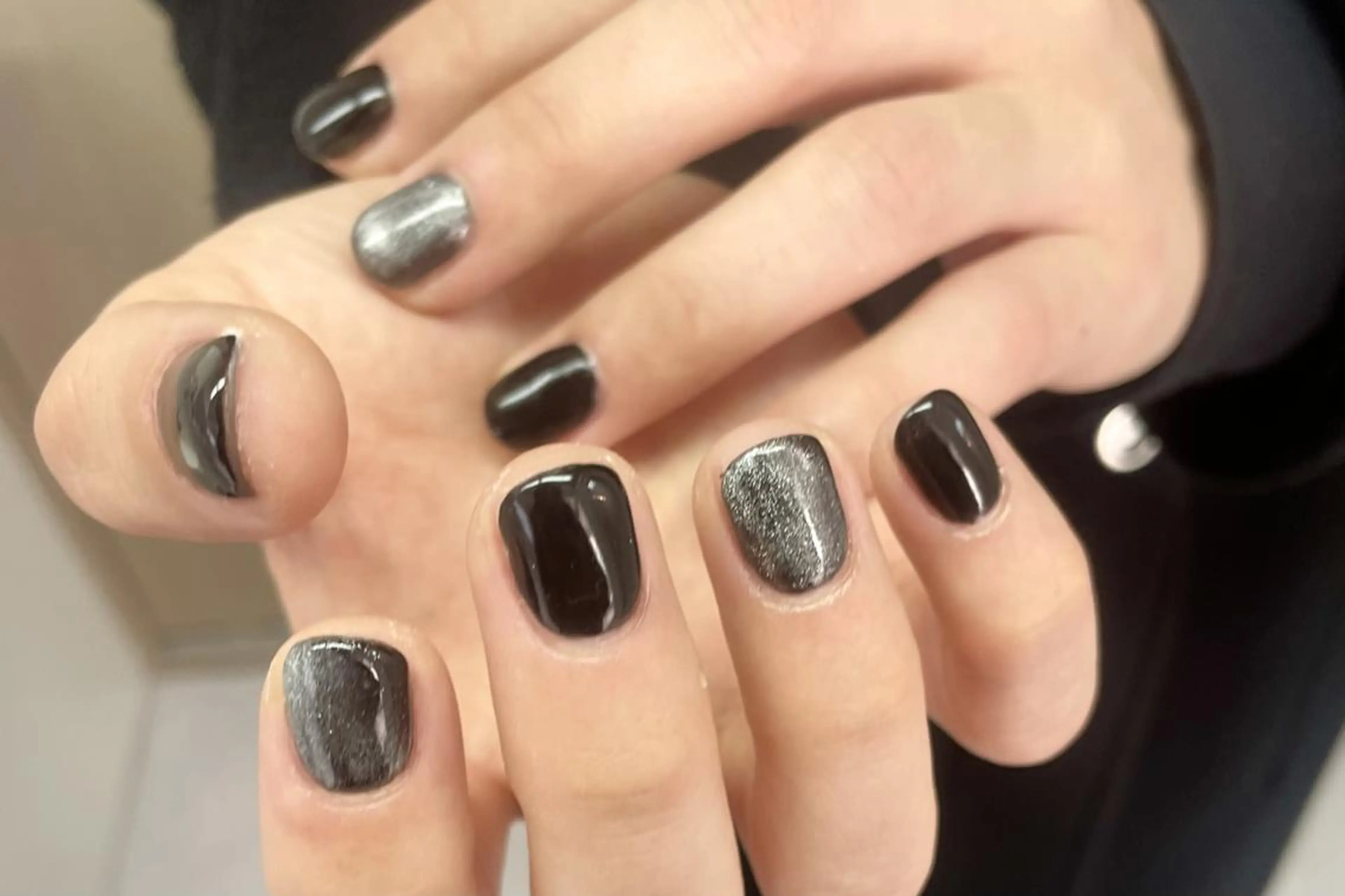 ネイル ハンドネイル 大阪福島韓国束感まつ げ Sayaka🤍のマツエク・マツパデザイン