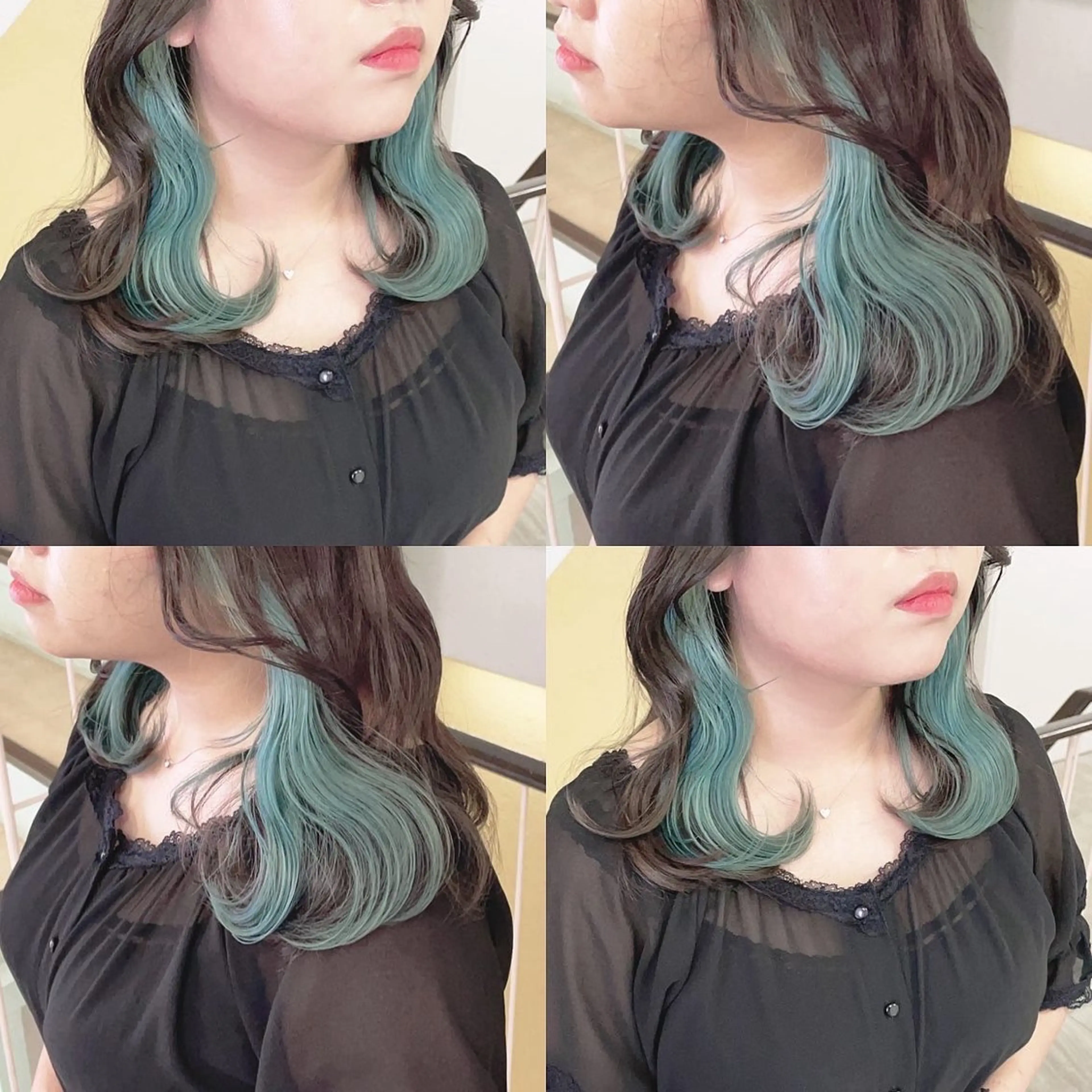 カラー ブリーチ ヘアカラー トリートメント 渋谷:インナーカラー ／🍒エリカ🍒のヘアスタイル