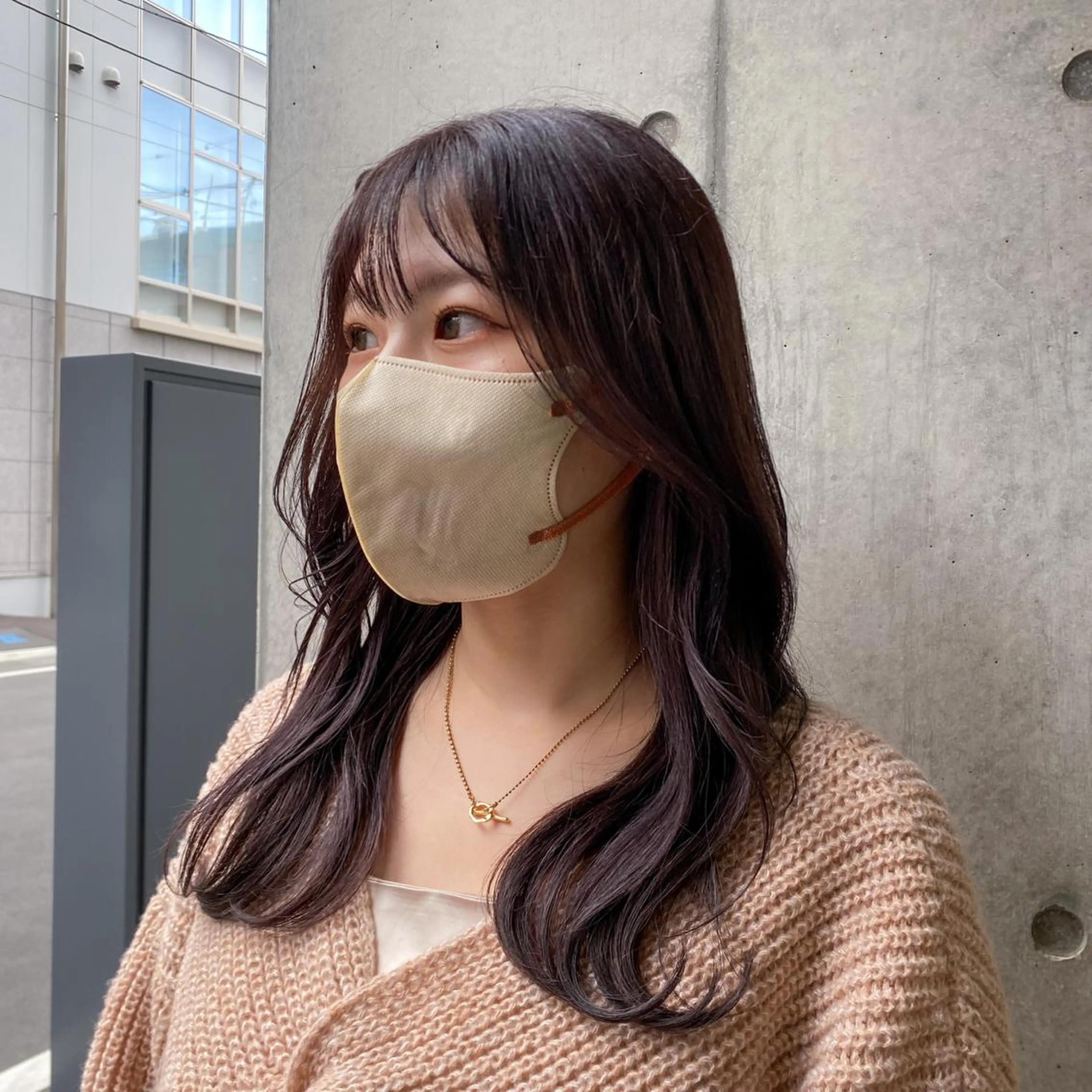 ミディアム レイヤーカット/艶カ ラー/chihiroのヘアスタイル