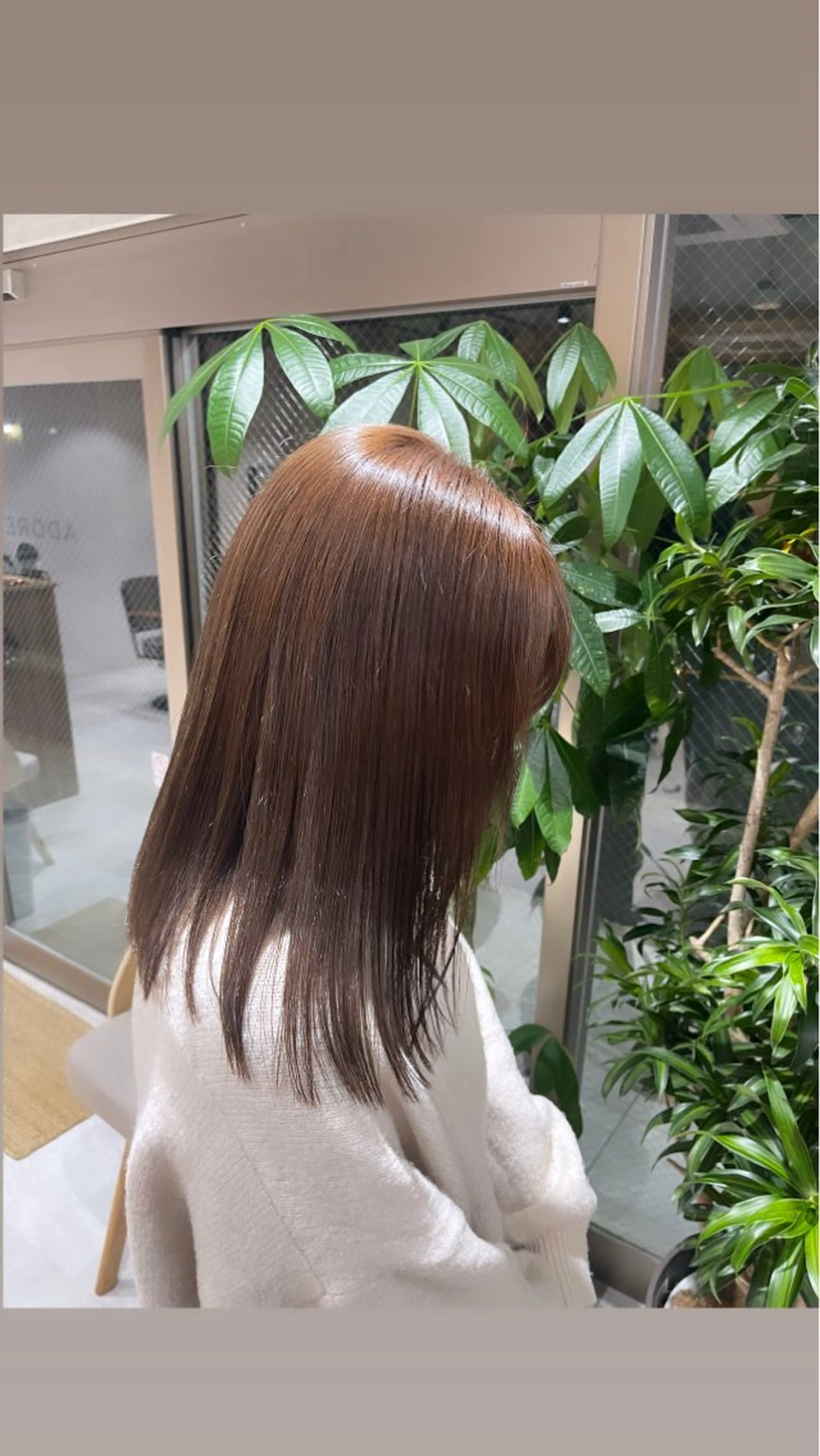 ミディアム カラー グレージュ ヘアカラー トリートメント 🩵ボブ/レイヤー /髪質改善🩵のヘアスタイル