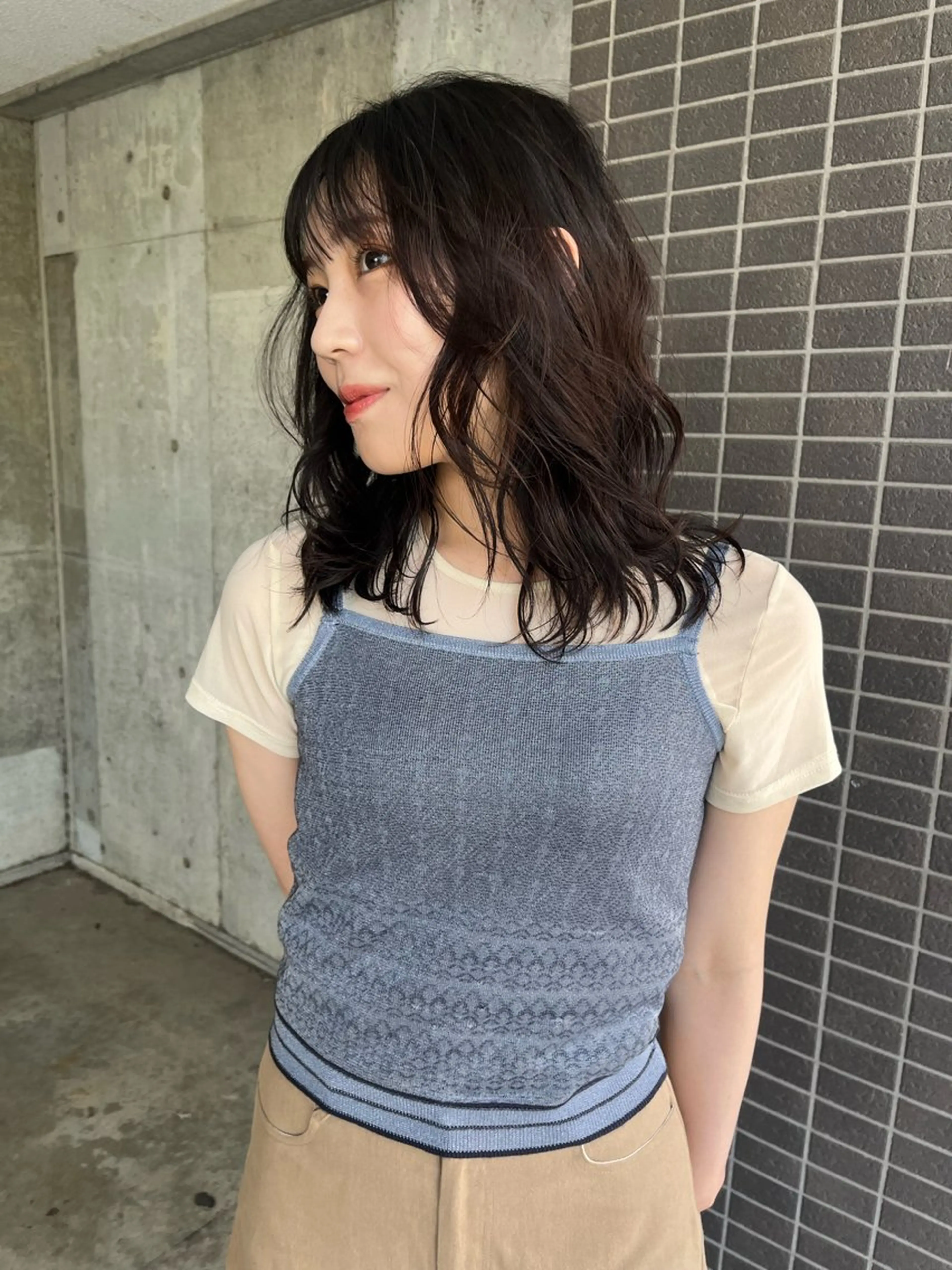 ミディアム benji 登戸所属・竹内 菜々子のヘアスタイル