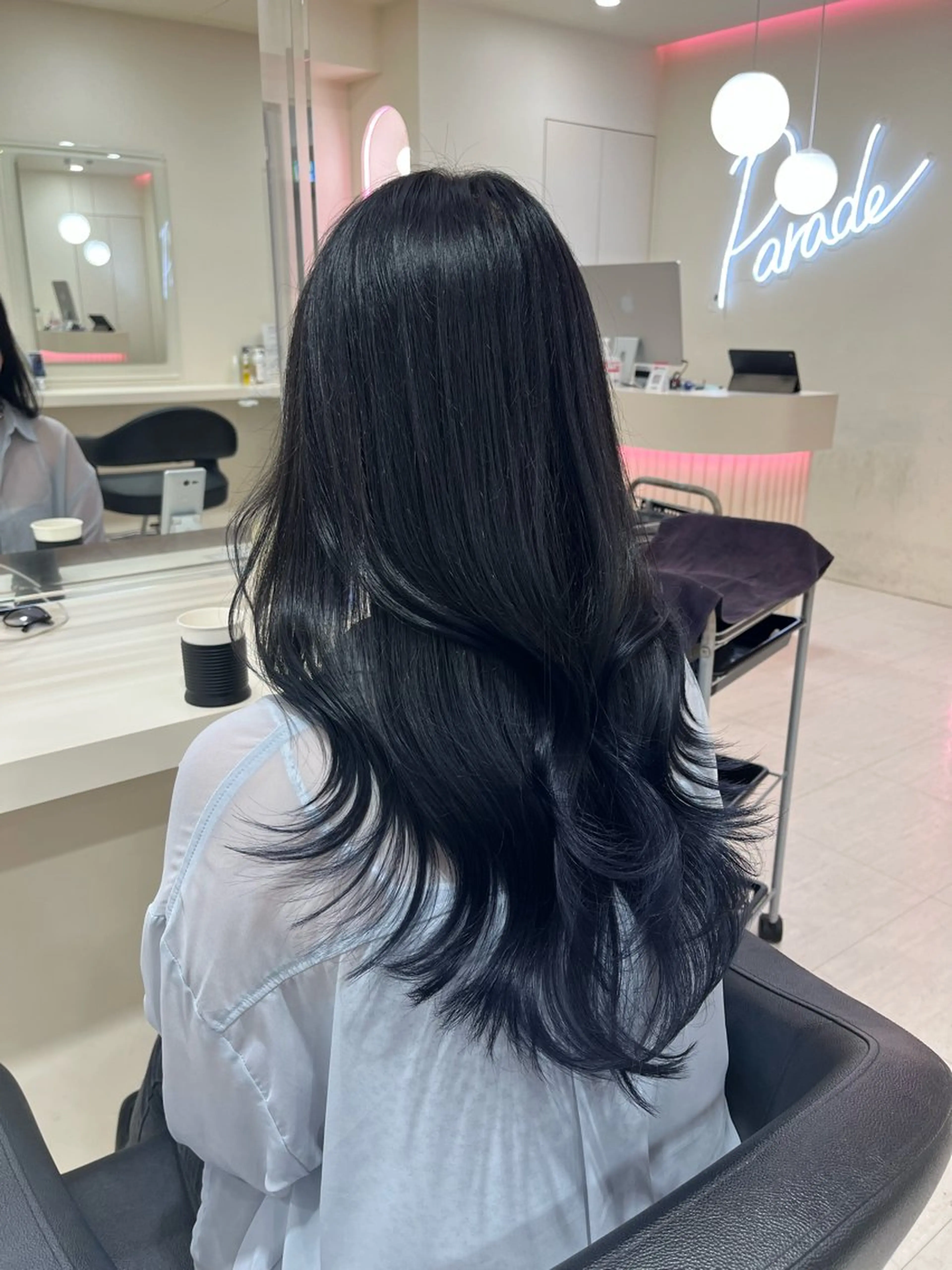 セミロング カラー ヘアアレンジ ヘアカラー 💟RINNA 艶カラー💟のヘアスタイル