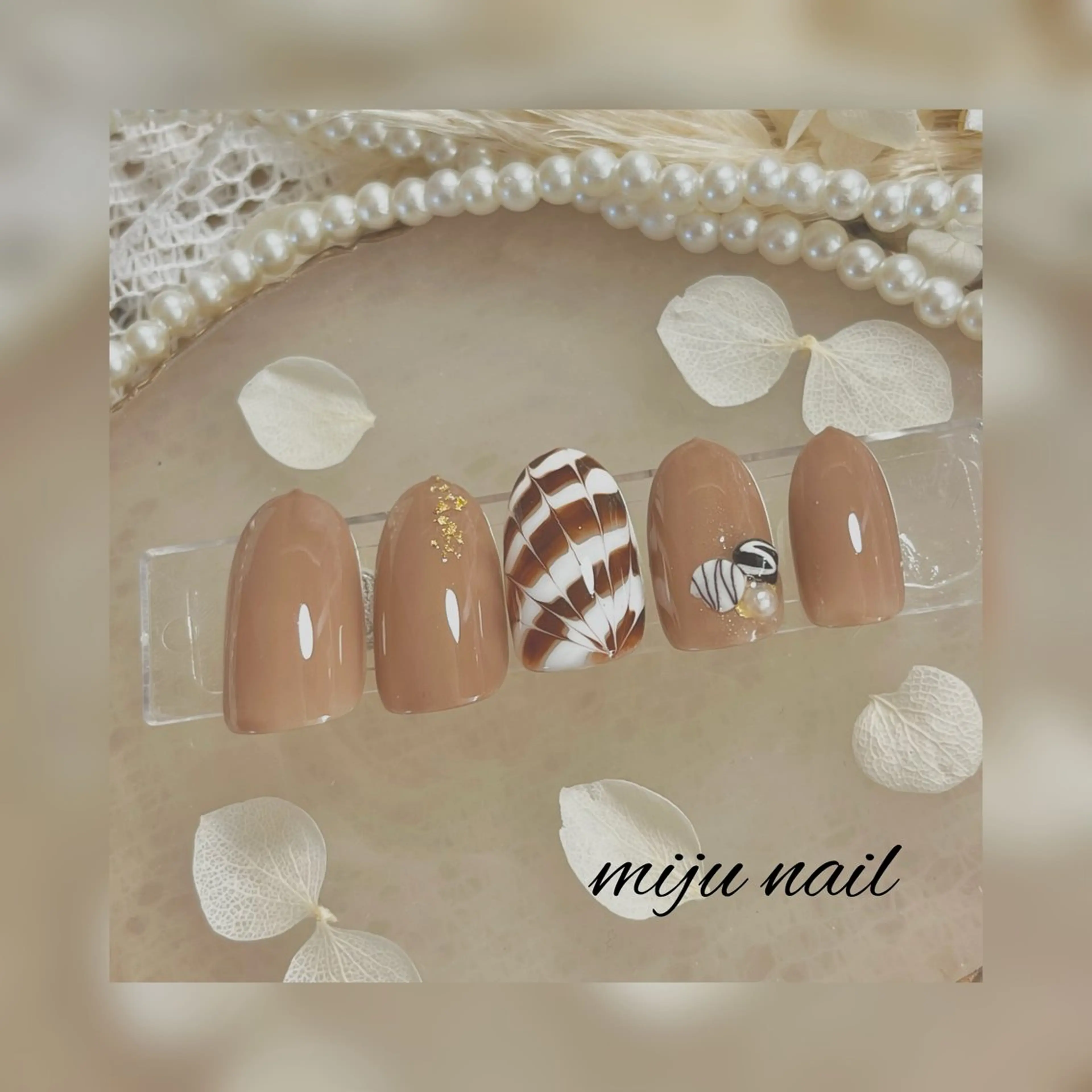 ネイル ❁miju nail 大人上品/自爪育成のネイルデザイン