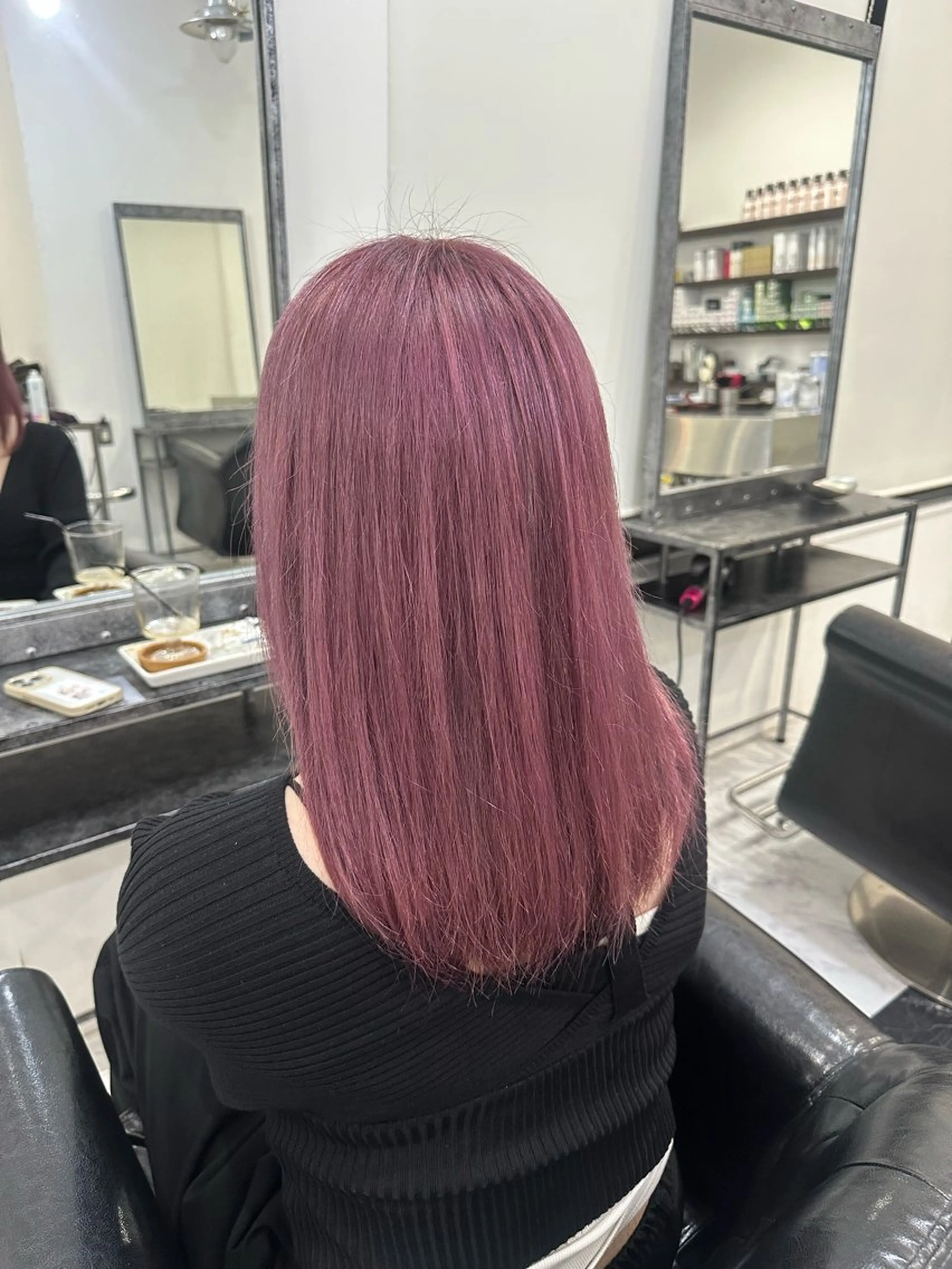 セミロング マイ/カットモデル /暖色カラーのヘアスタイル