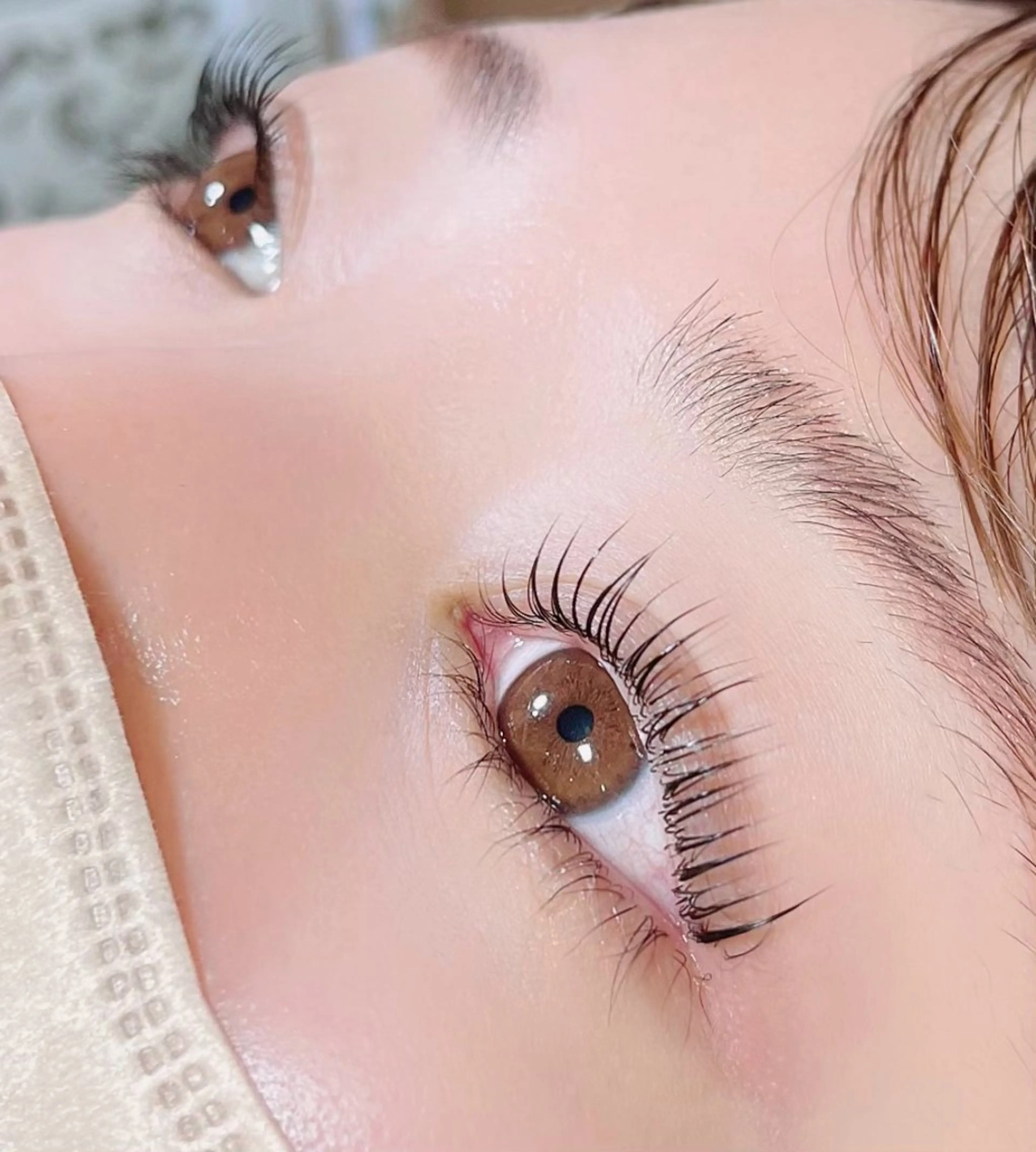 マツエク・マツパ フラットラッシュ パリジェンヌラッシュリフト まつげパーマ 一重×まつ毛パーマ ボリュームラッシュ マツパ Charme 五反田・不動前・目黒のマツエク・マツパデザイン