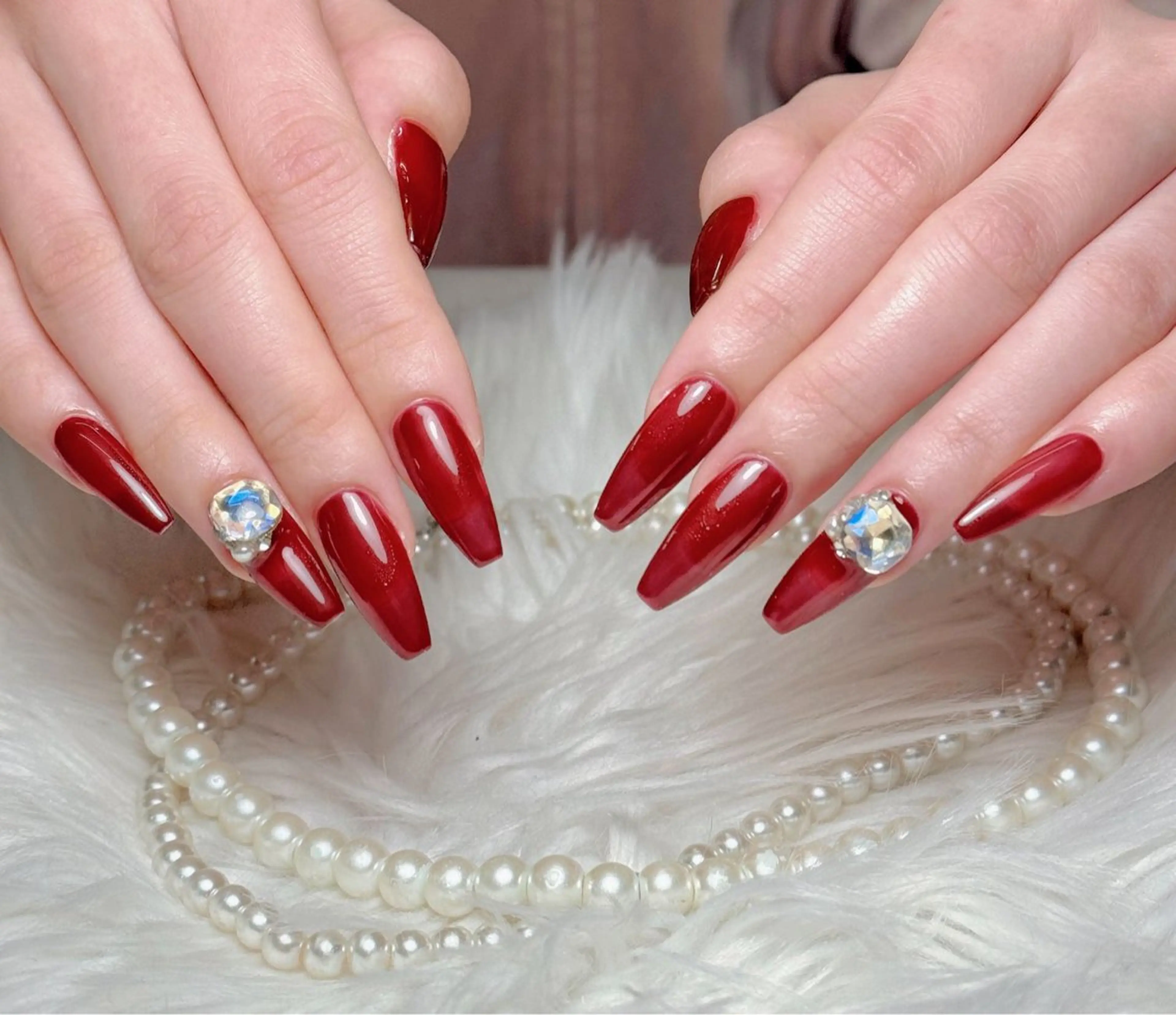 ネイル 長さ出し フレンチネイル ジェルネイル ガラスフレンチ 韓国ネイル ハンドネイル ハンドケア HD Studioのネイルデザイン