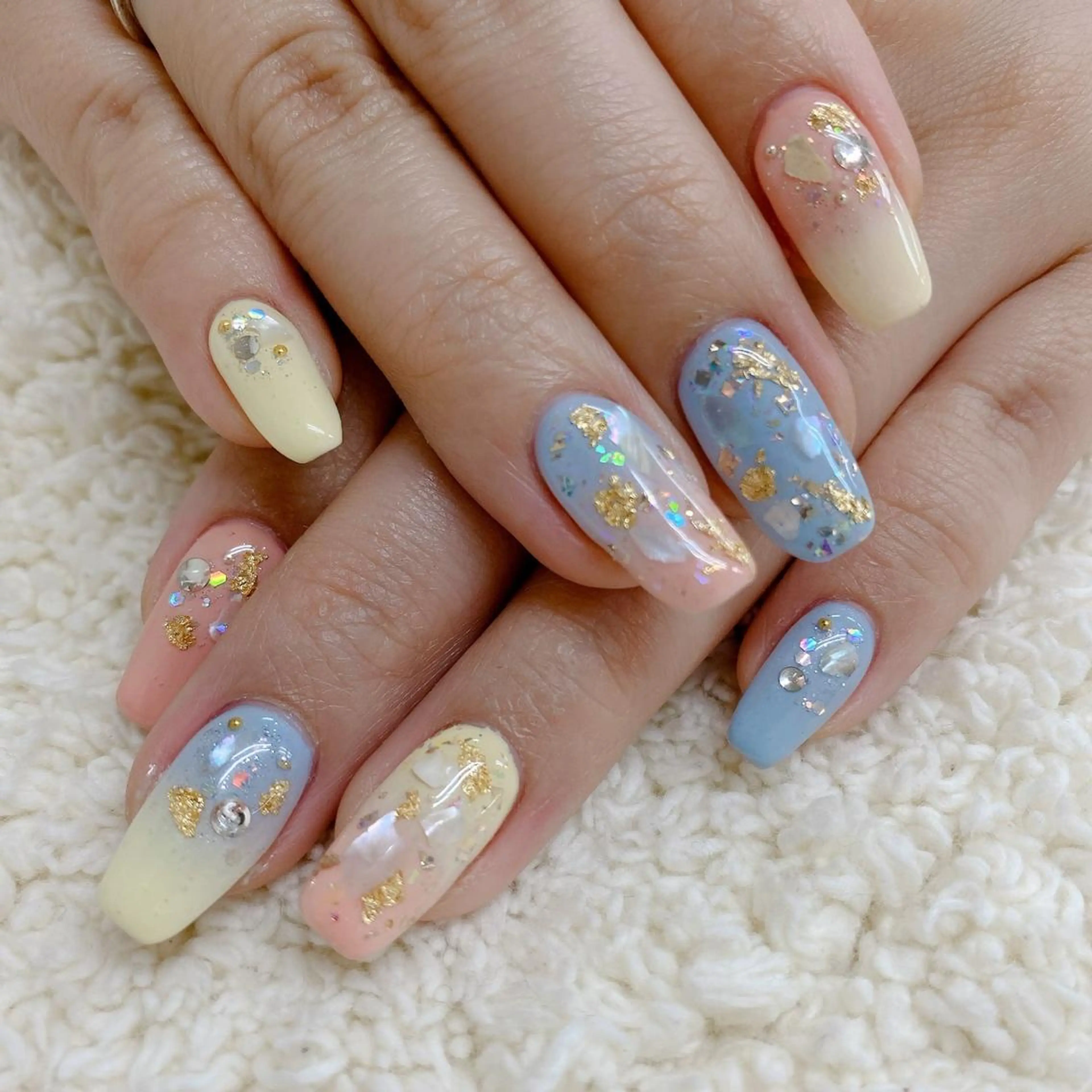 ネイル アートネイル ヘアセットサロン 🎀ECXIAのヘアスタイル