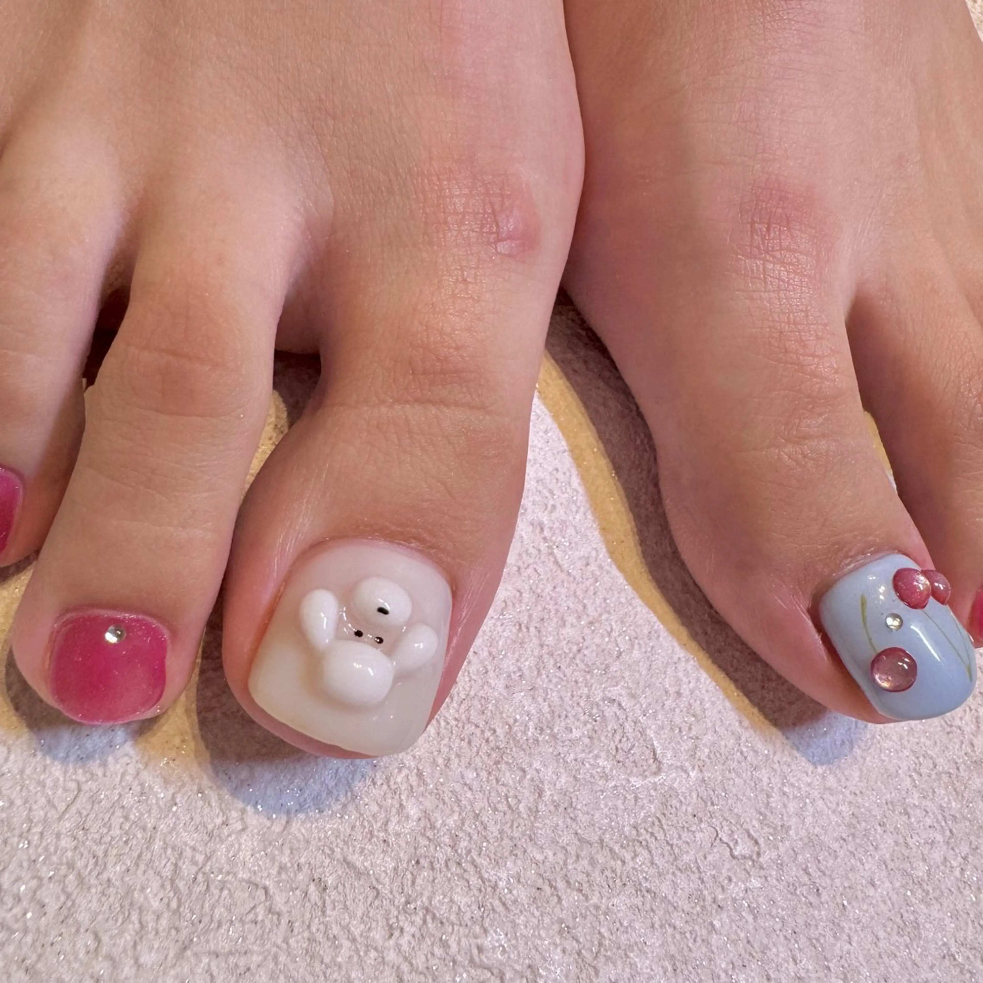 ネイル フットネイル フットネイル nail salon e'mu💐のネイルデザイン