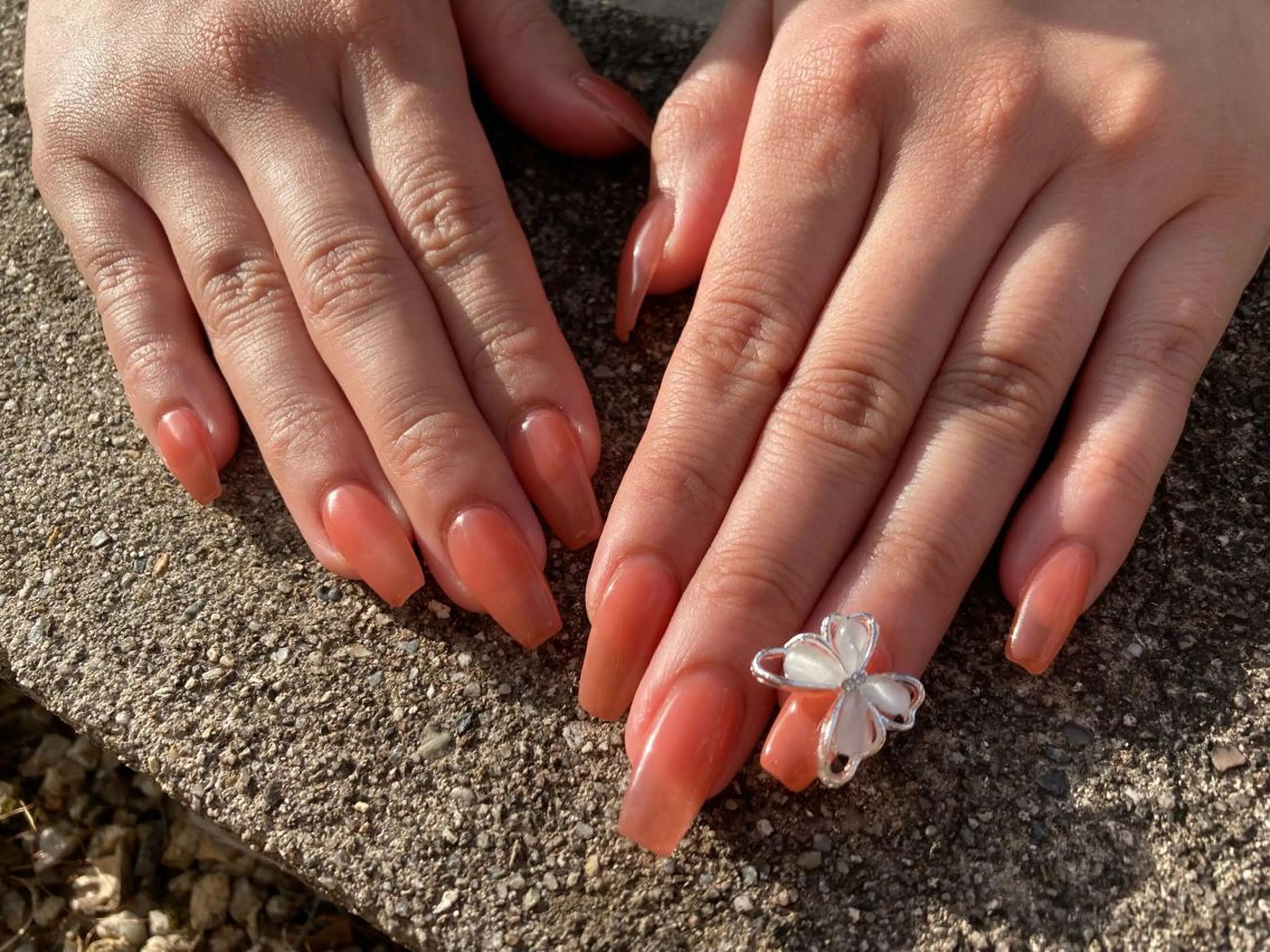 ロング ハンドネイル フットネイル ✴︎ Delightのネイルデザイン