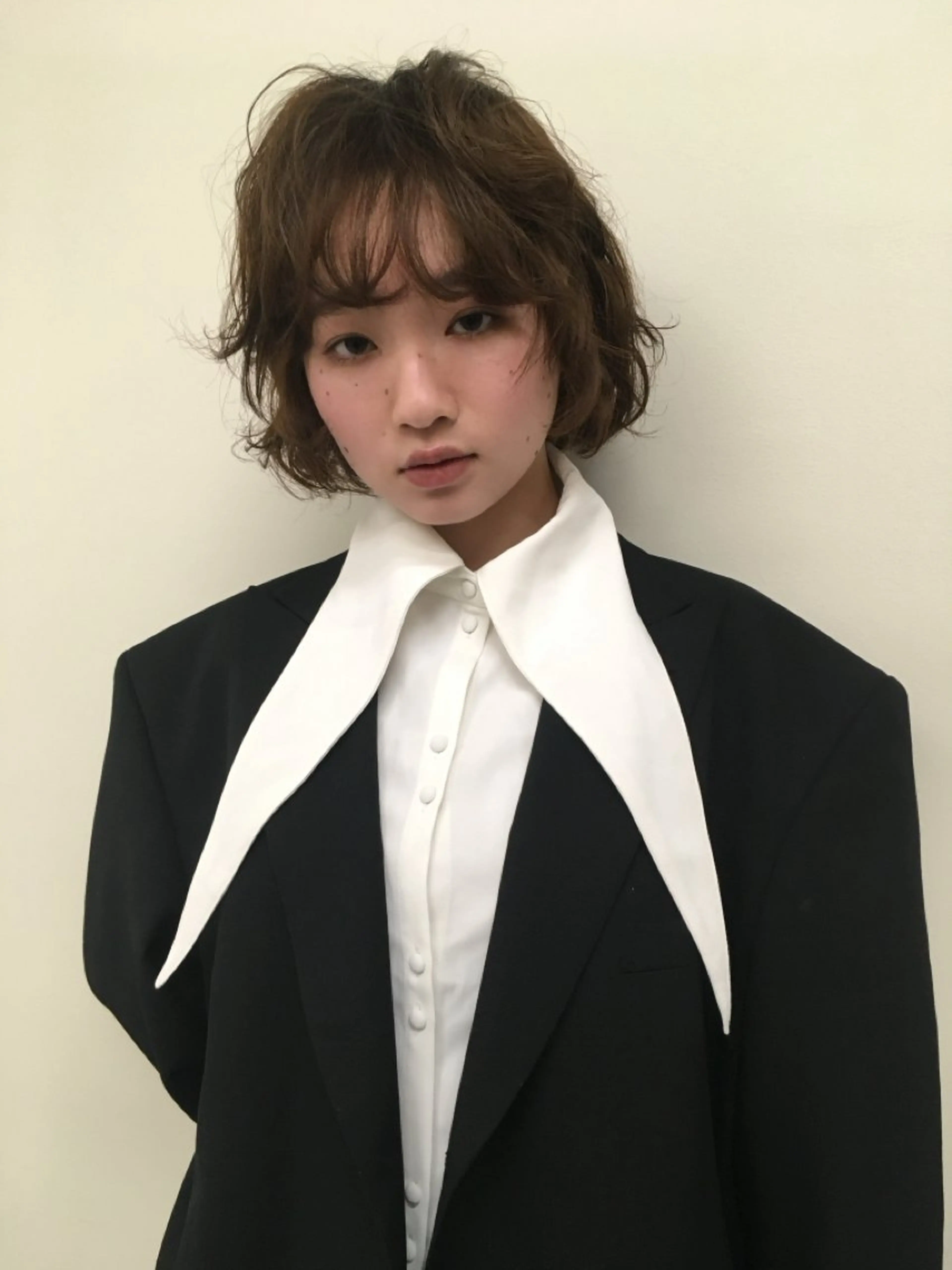 ミディアム カット ヘアカラー トリートメント natsuki /HUIのヘアスタイル