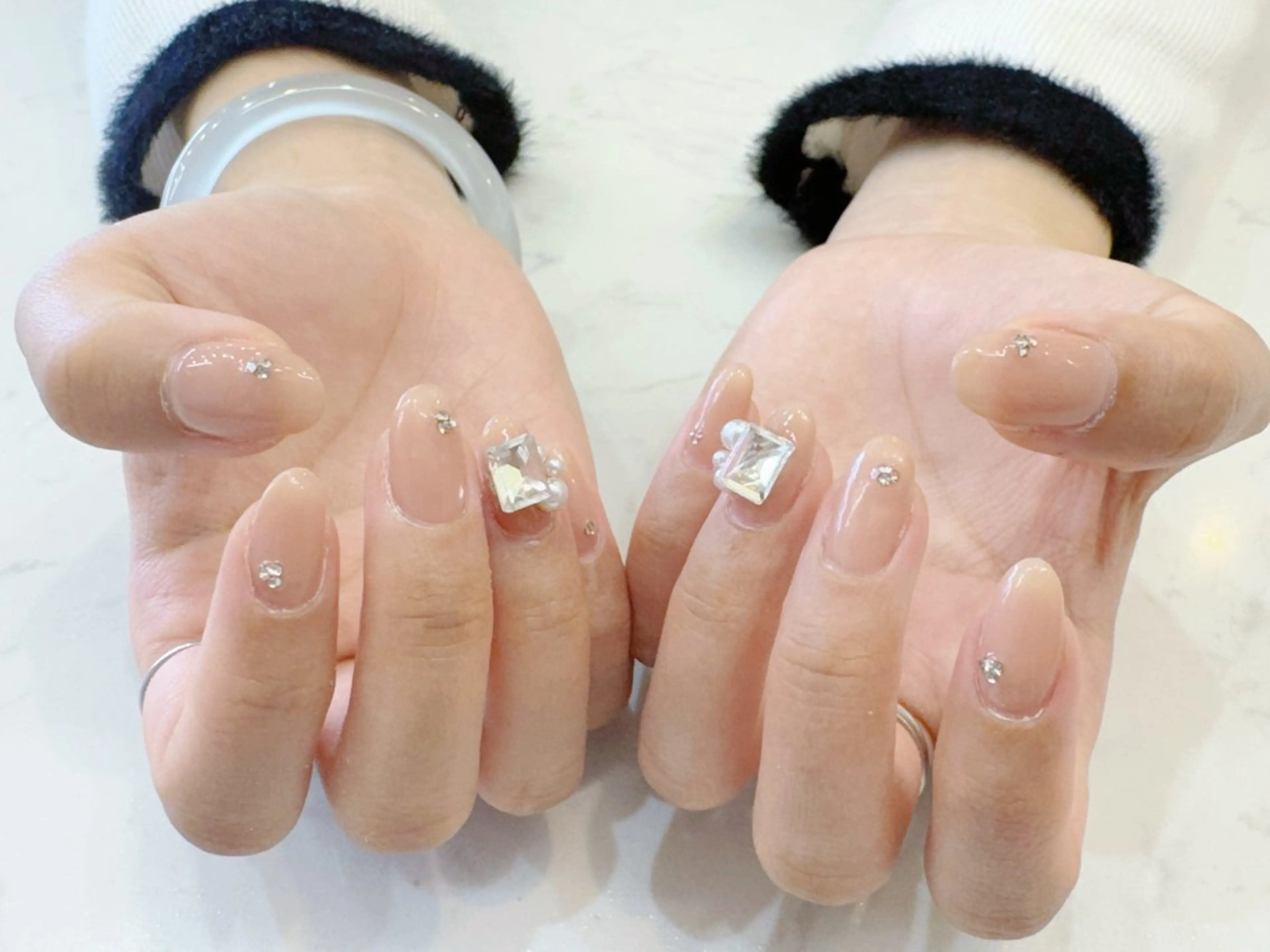 ネイル アートネイル フットネイル ジェルネイル ハート マグネットネイル Babarla Nailのネイルデザイン