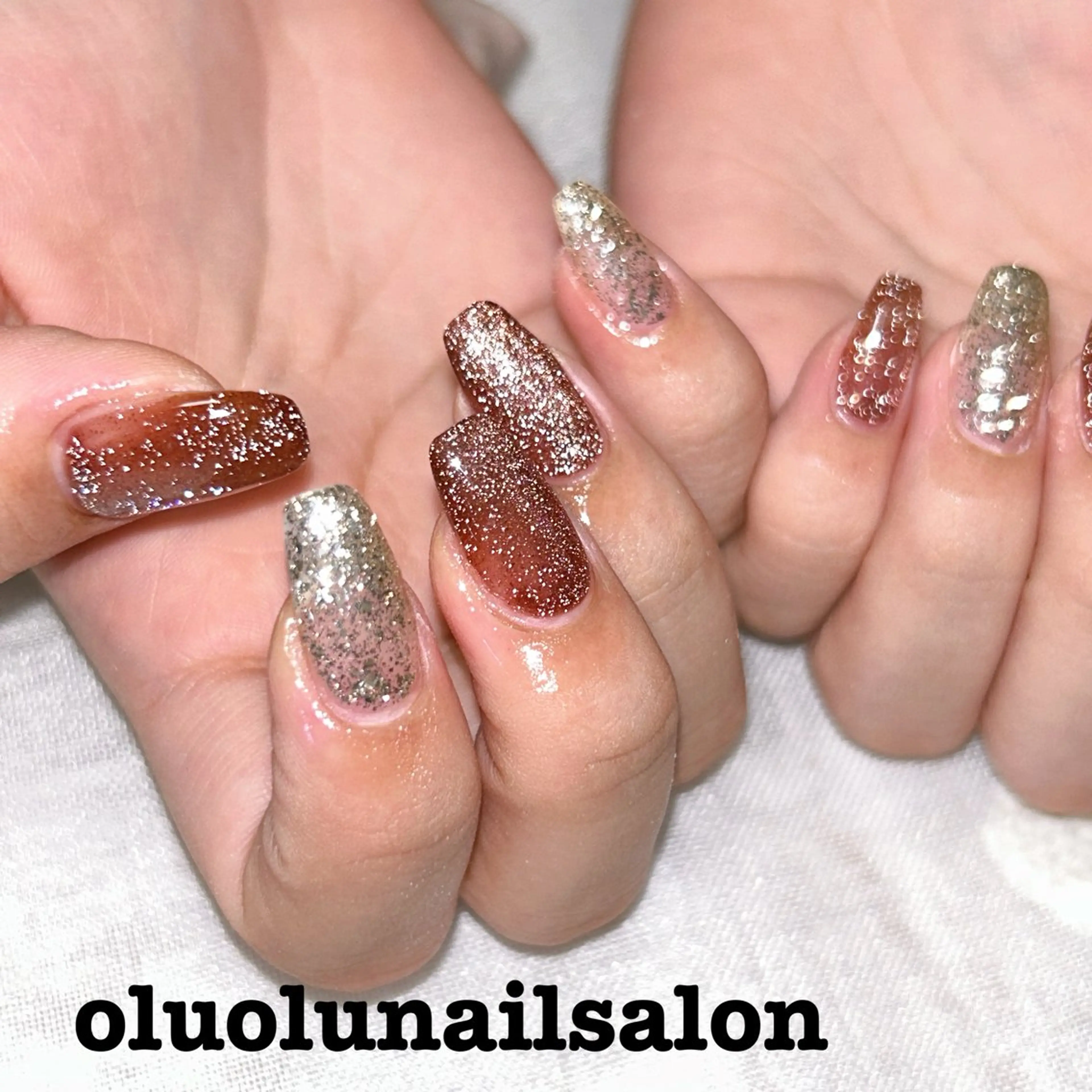 ネイル フラッシュネイル oluolu nailsalonのネイルデザイン