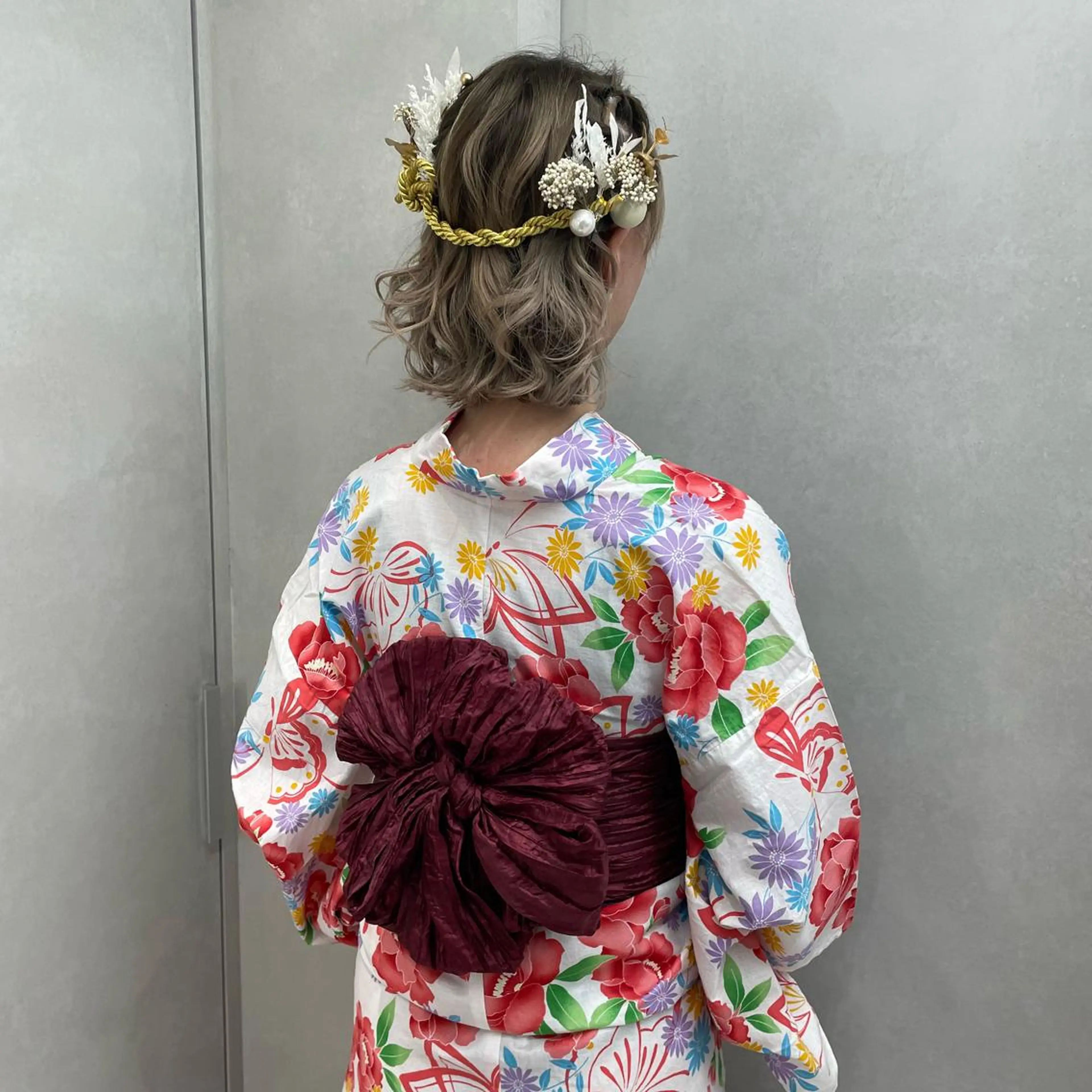 🌼浴衣着付けのみ🌼※施術時間10分​〜​15分ほど　InstagramのDM予約で500円引き🩷の写真