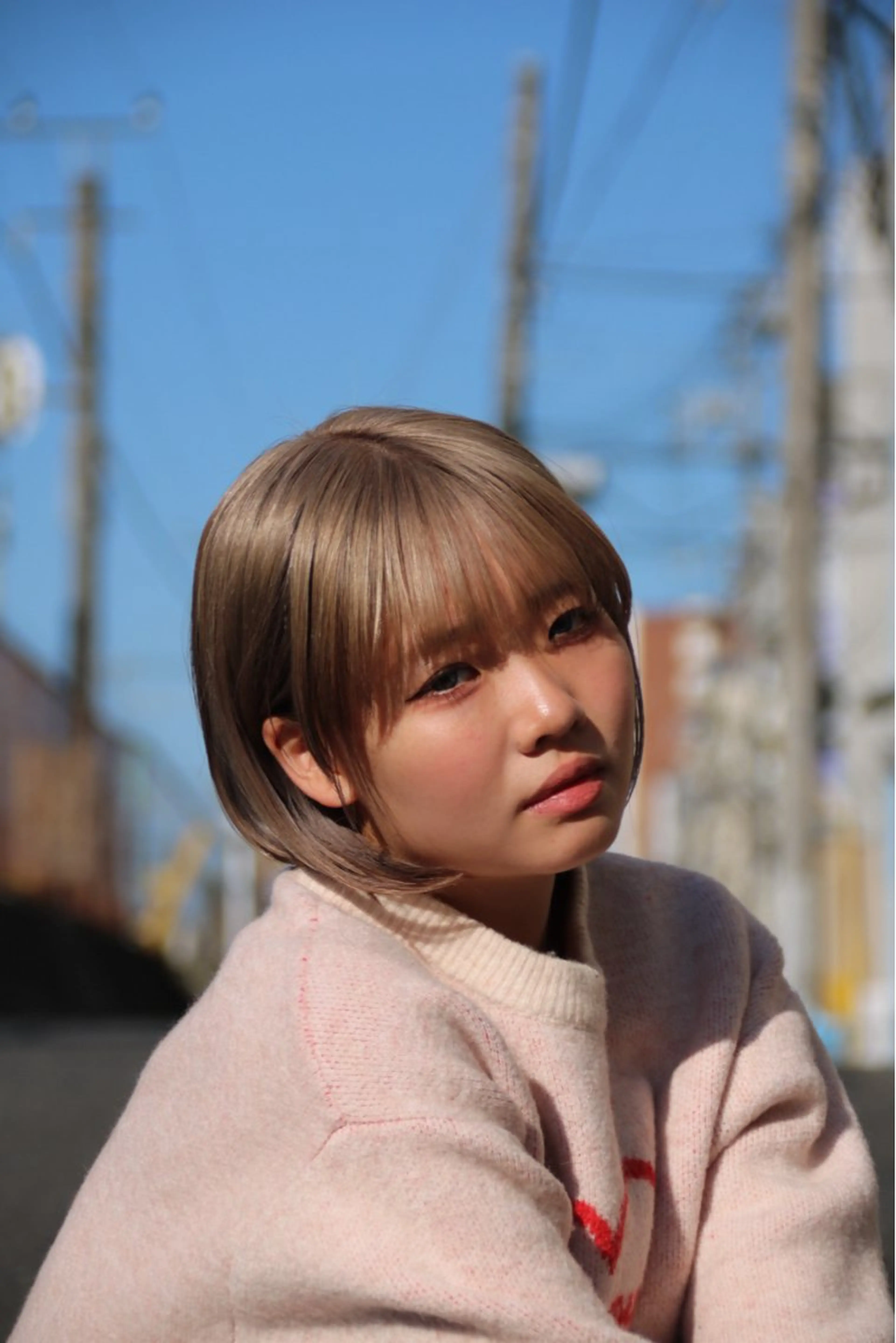 ミディアム カラー ブリーチ dogstar小林諒 レイヤー/パーマのヘアスタイル