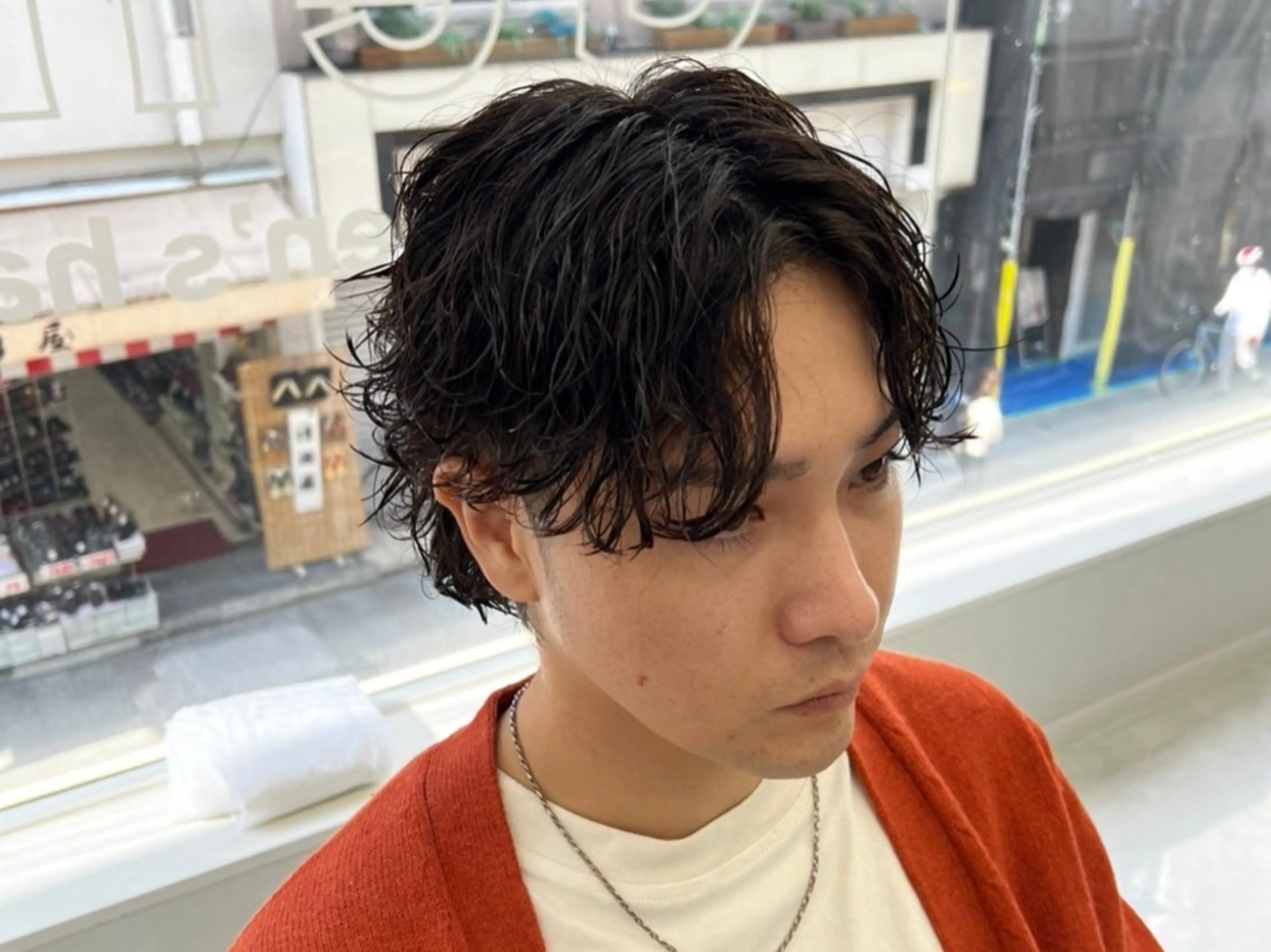 メンズカット+ニュアンスパーマの写真