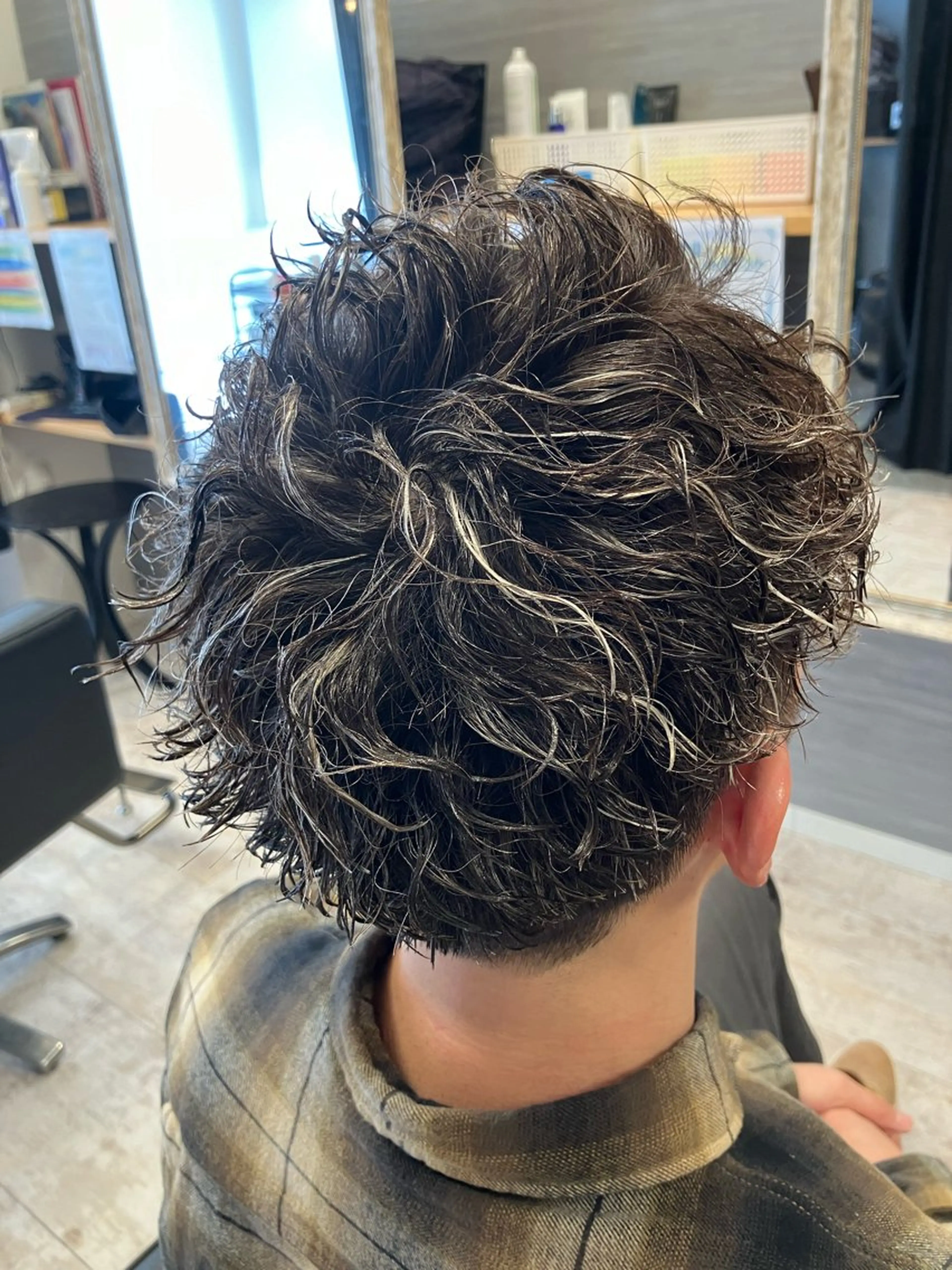 カラー パーマ メンズ カット ヘアカラー パーマ メンズ特化/パーマ/ フェードWATARUのヘアスタイル