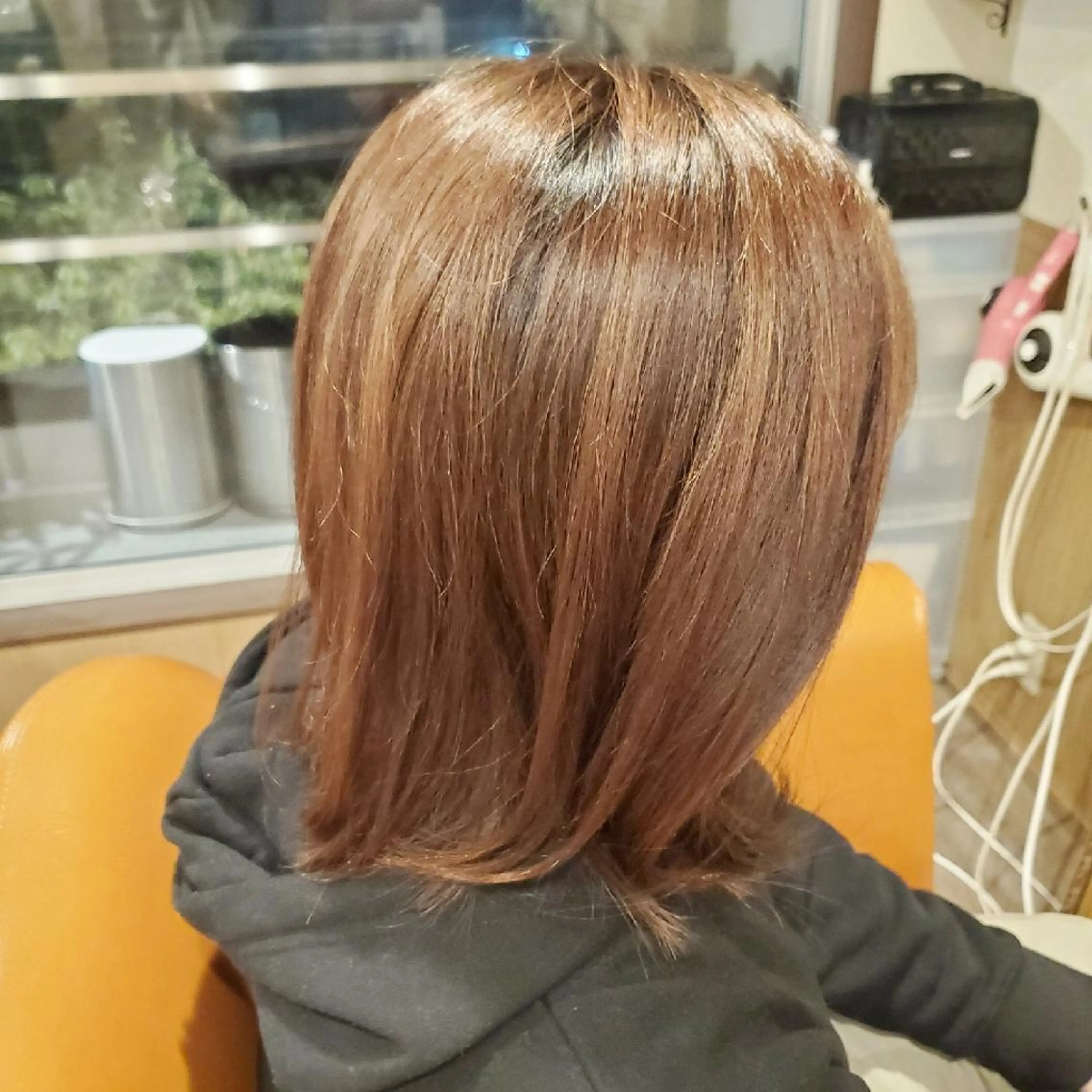 セミロング パーマ 外国人風カラー 縮毛矯正 トリートメント 酸熱トリートメント カット 縮毛矯正 spa hair ark 富井直美のヘアスタイル