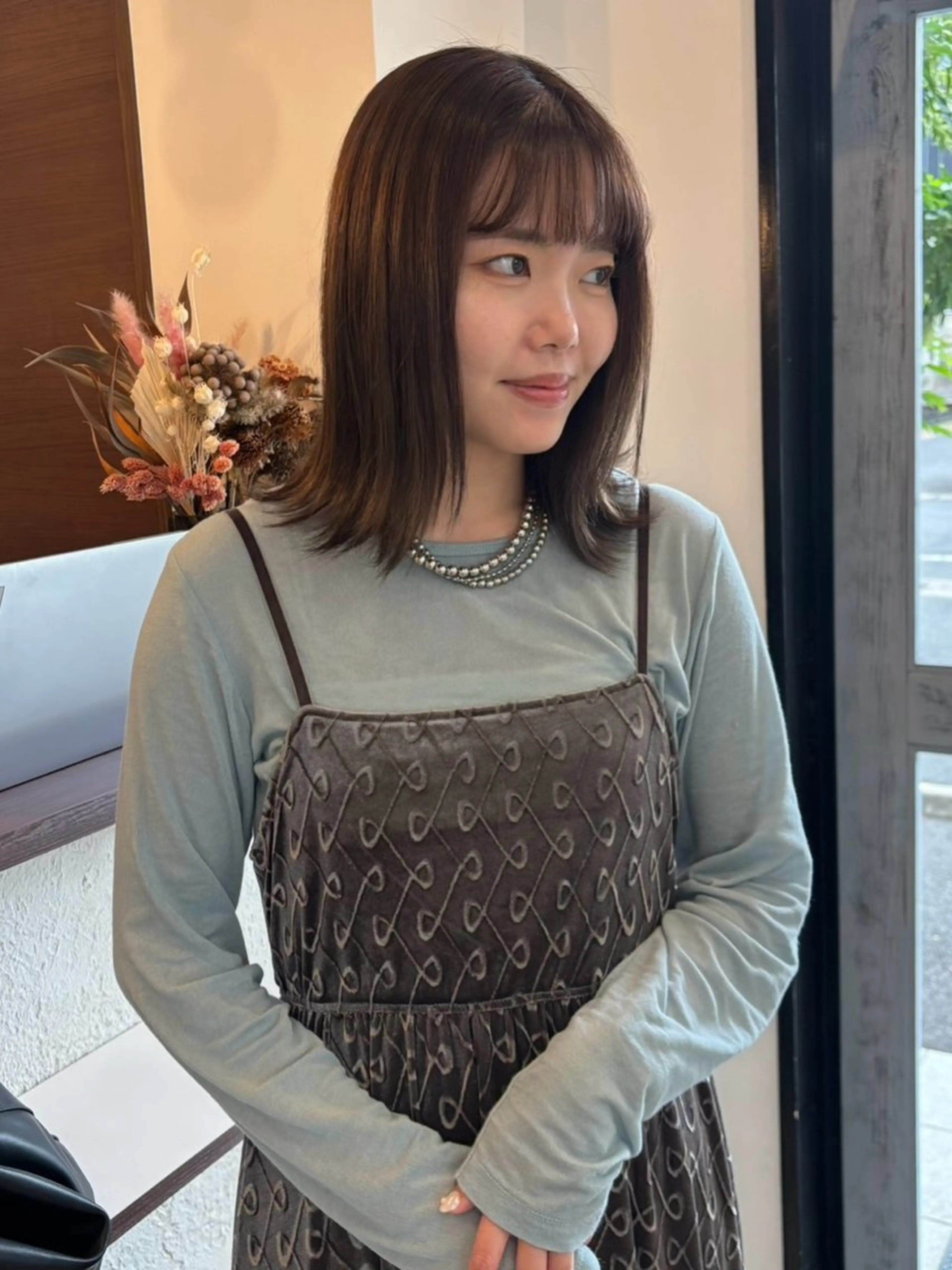 ミディアム カラー ブラウンカラー カット トリートメント little garden所属・little garden/樹里のヘアスタイル