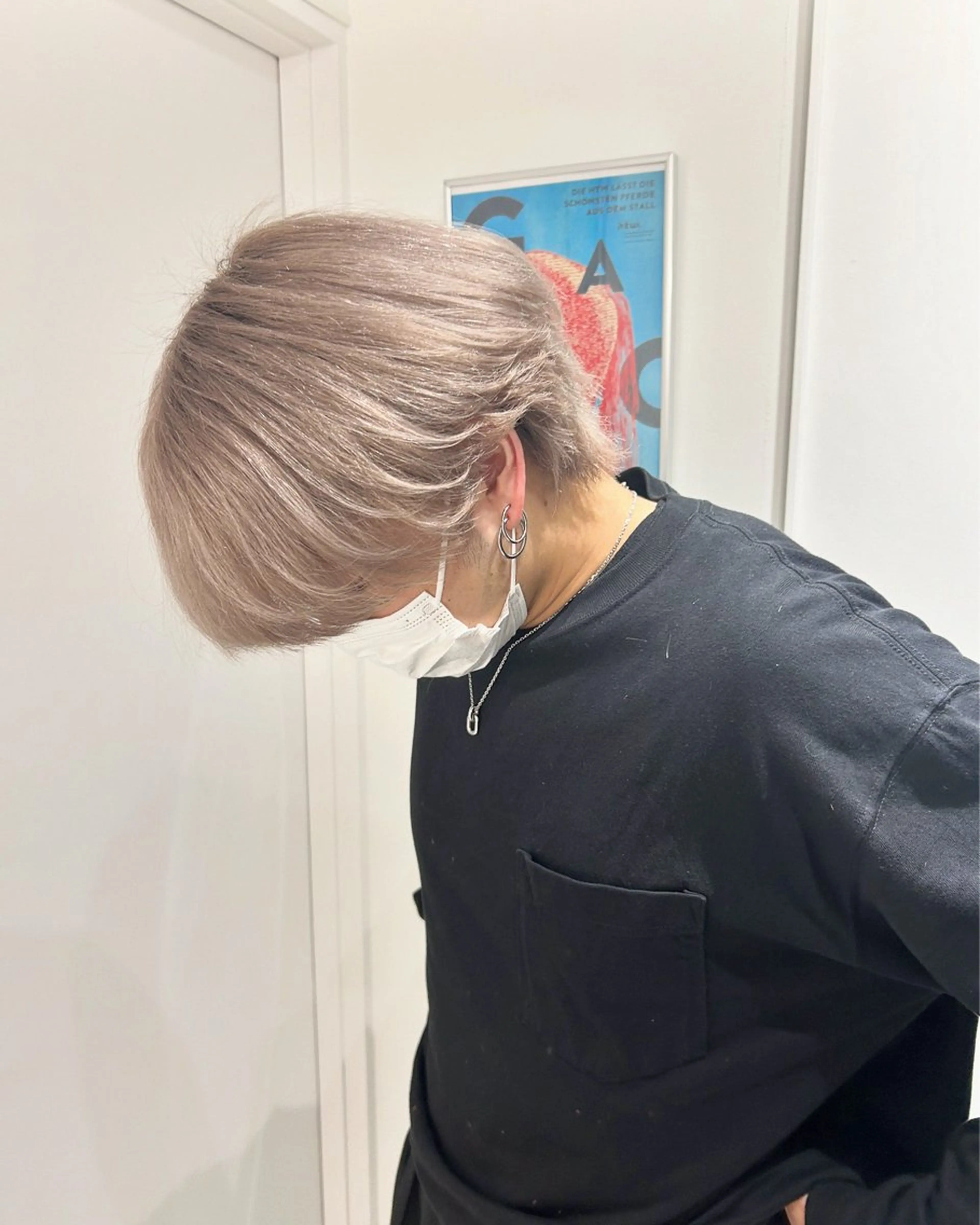 カラー メンズ メンズハイトーン ダブルカラー ハイトーンカラー PELE所属・カットモデル無料‪ レイヤー、ボブ森龍哉のヘアスタイル