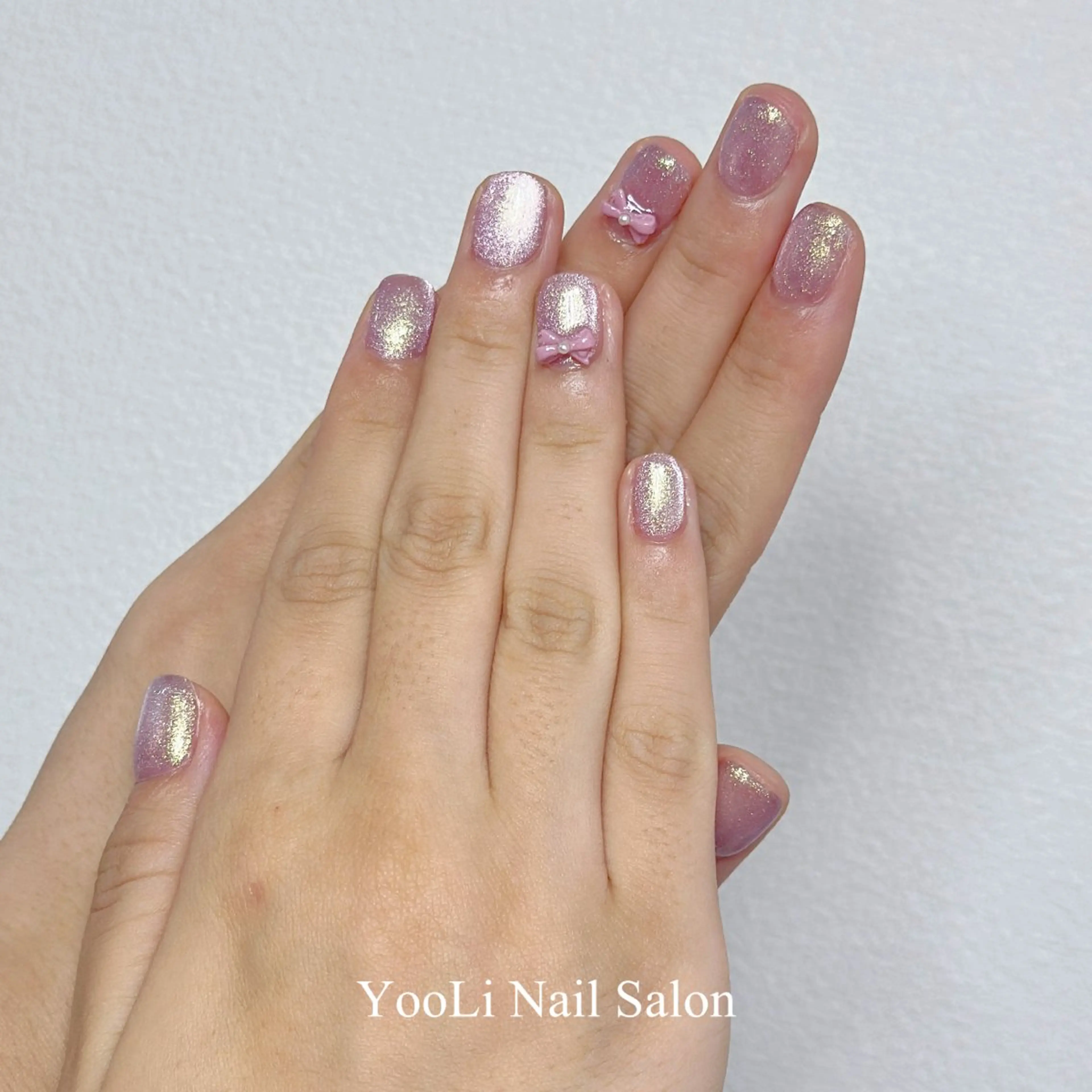 ネイル オーロラネイル チークネイル フレンチネイル ガラスフレンチ グラデーション 🎀 あやのネイルデザイン