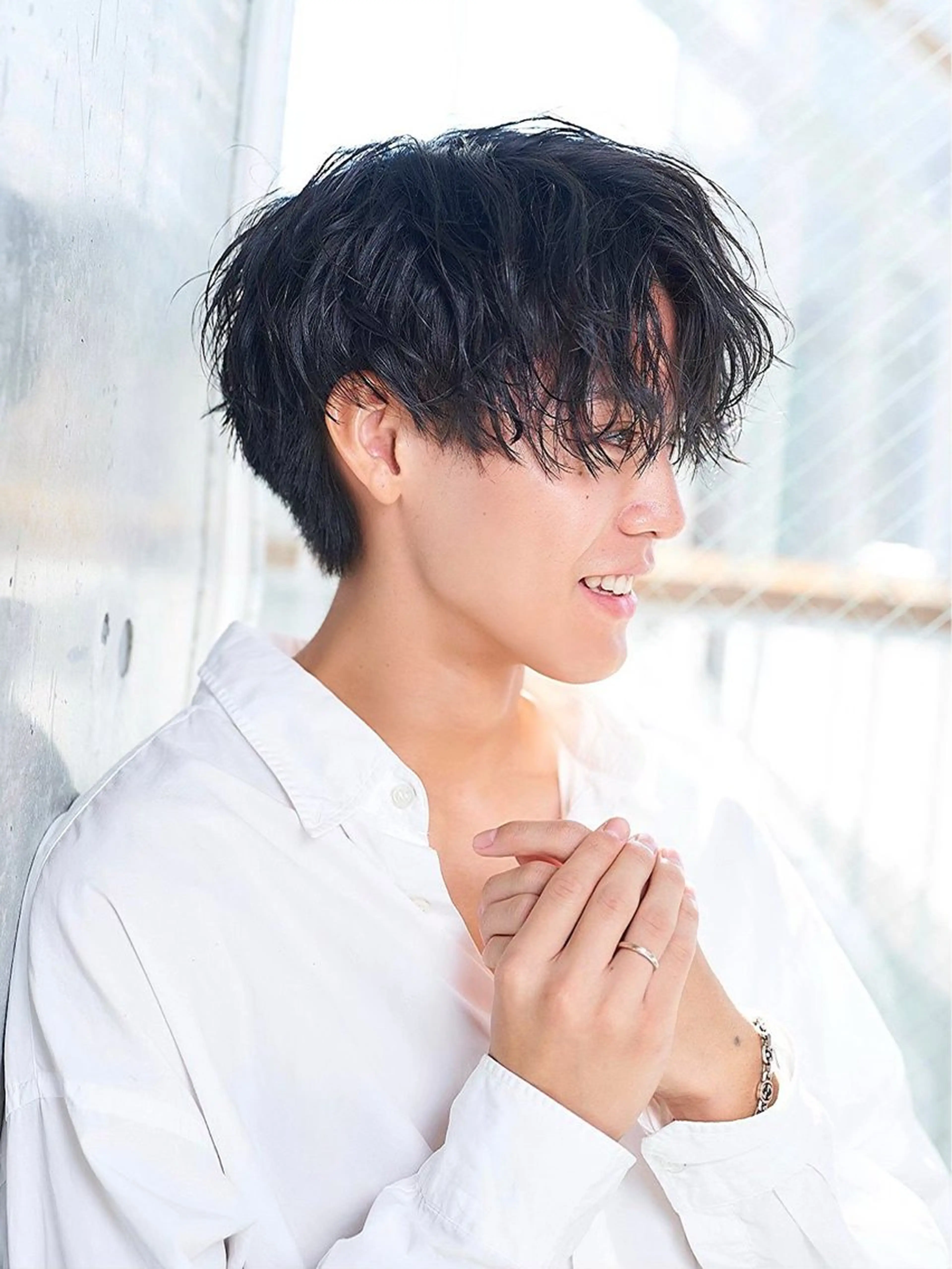 ミディアム カラー パーマ メンズ カット パーマ トリートメント ヘアセット メンズパーマ特化 🔥韓国ヘア職人🔥のヘアスタイル