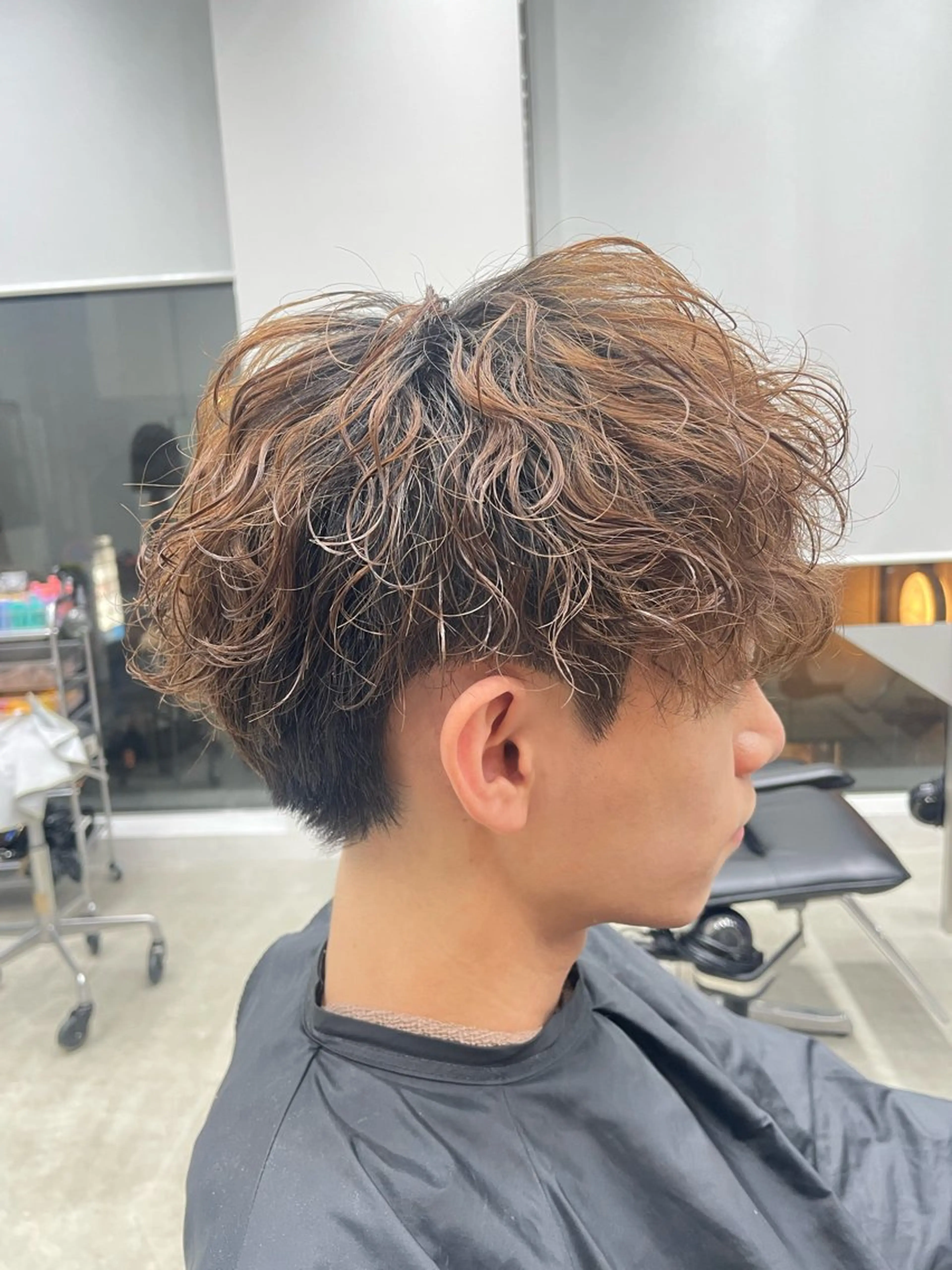 パーマ メンズ フェザーパーマ カルマパーマ メンズパーマ プードルパーマ ツイストスパイラルパーマ カット パーマ fifth天神大名Ⅱ所属・fifth天神 パーマ特化/石橋航海のヘアスタイル