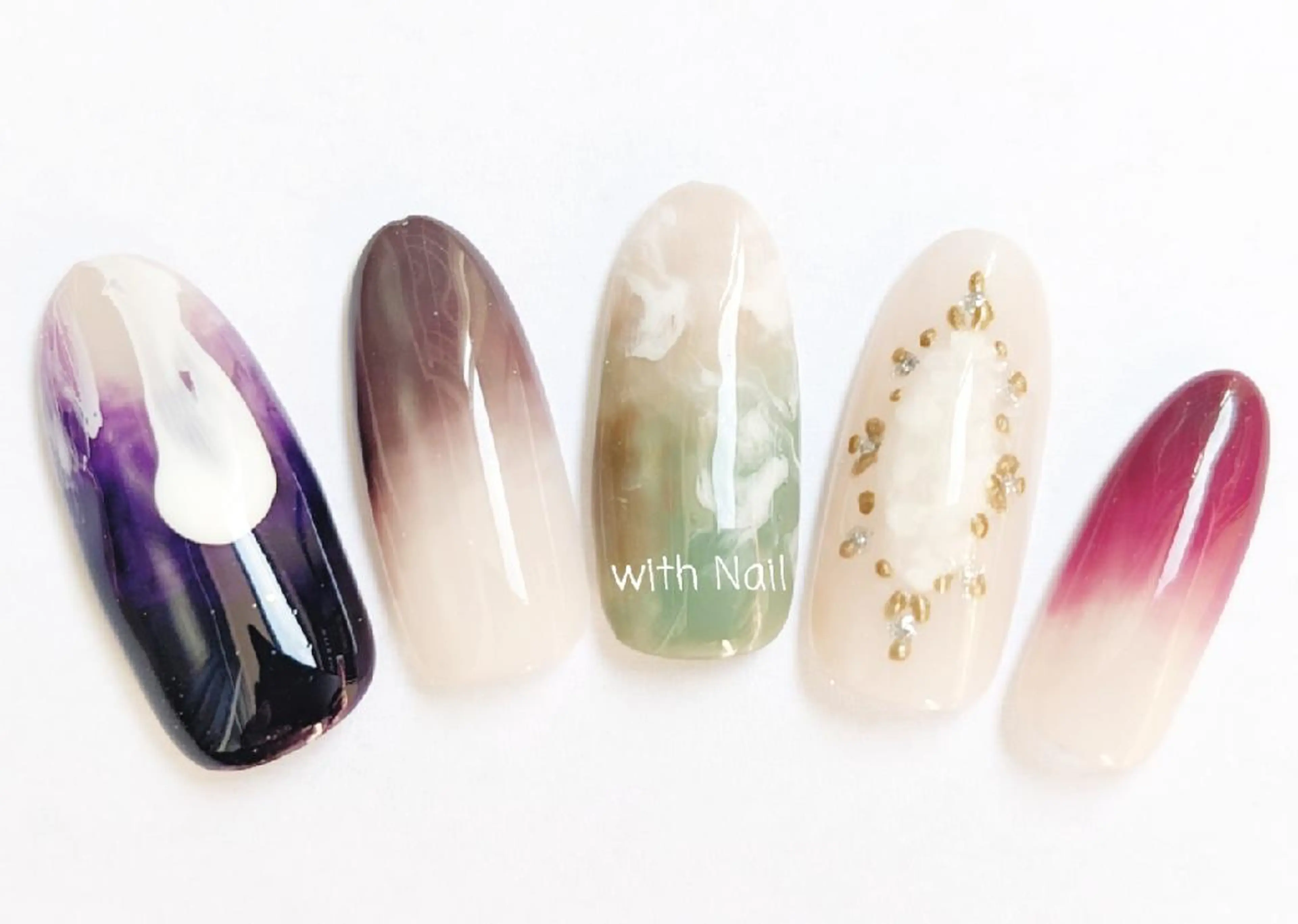ネイル ニュアンスネイル with Nail   ナガヤのネイルデザイン