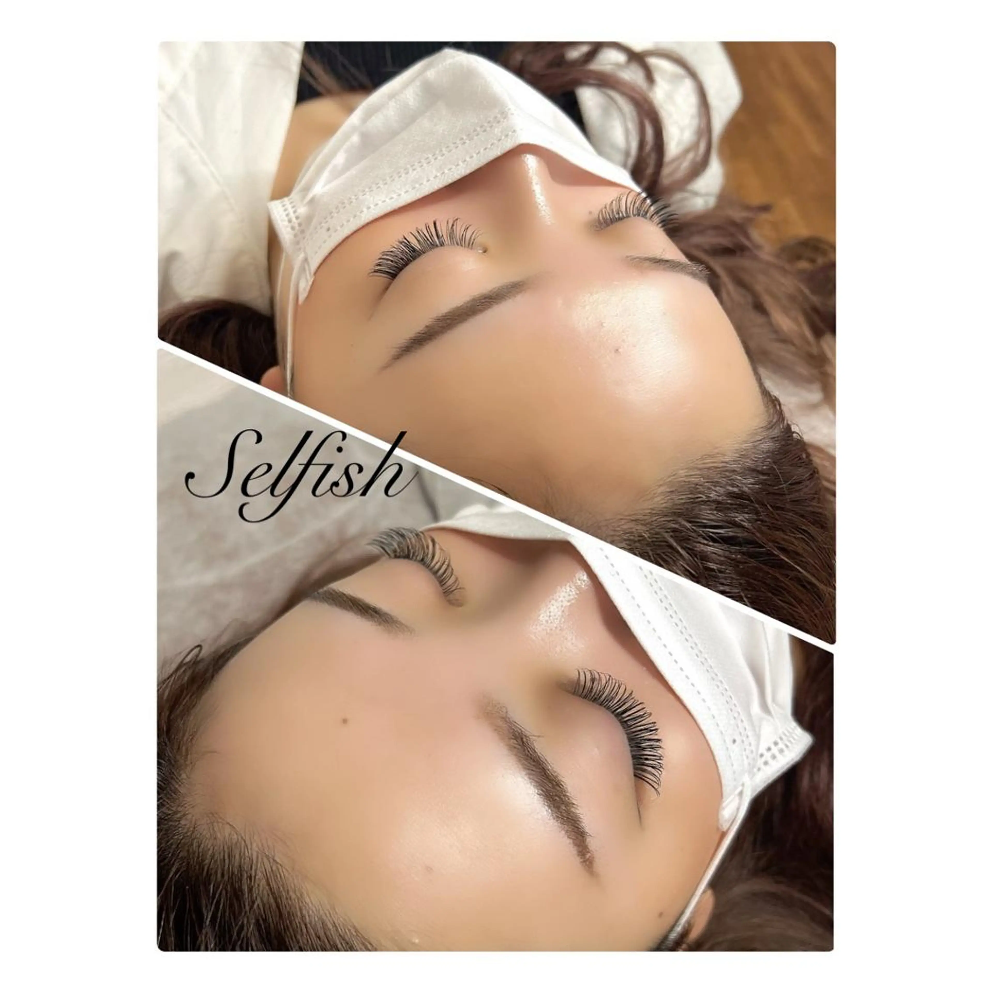 マツエク・マツパ 付け放題 フラットラッシュ eyelashsalonSelfish所属・. Selfishのマツエク・マツパデザイン