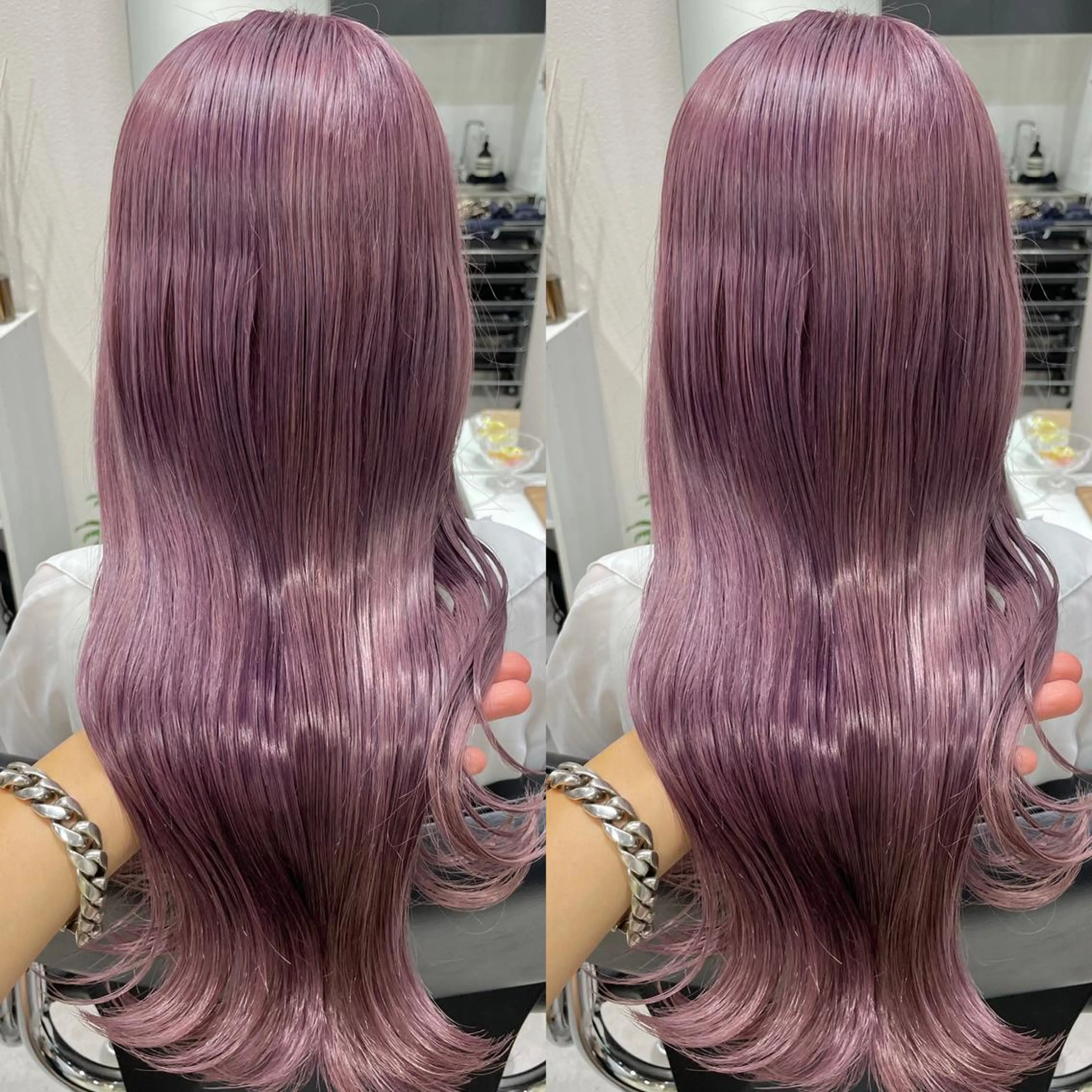 ロング カラー カット ヘアカラー 髪質改善will hairdesignのヘアスタイル