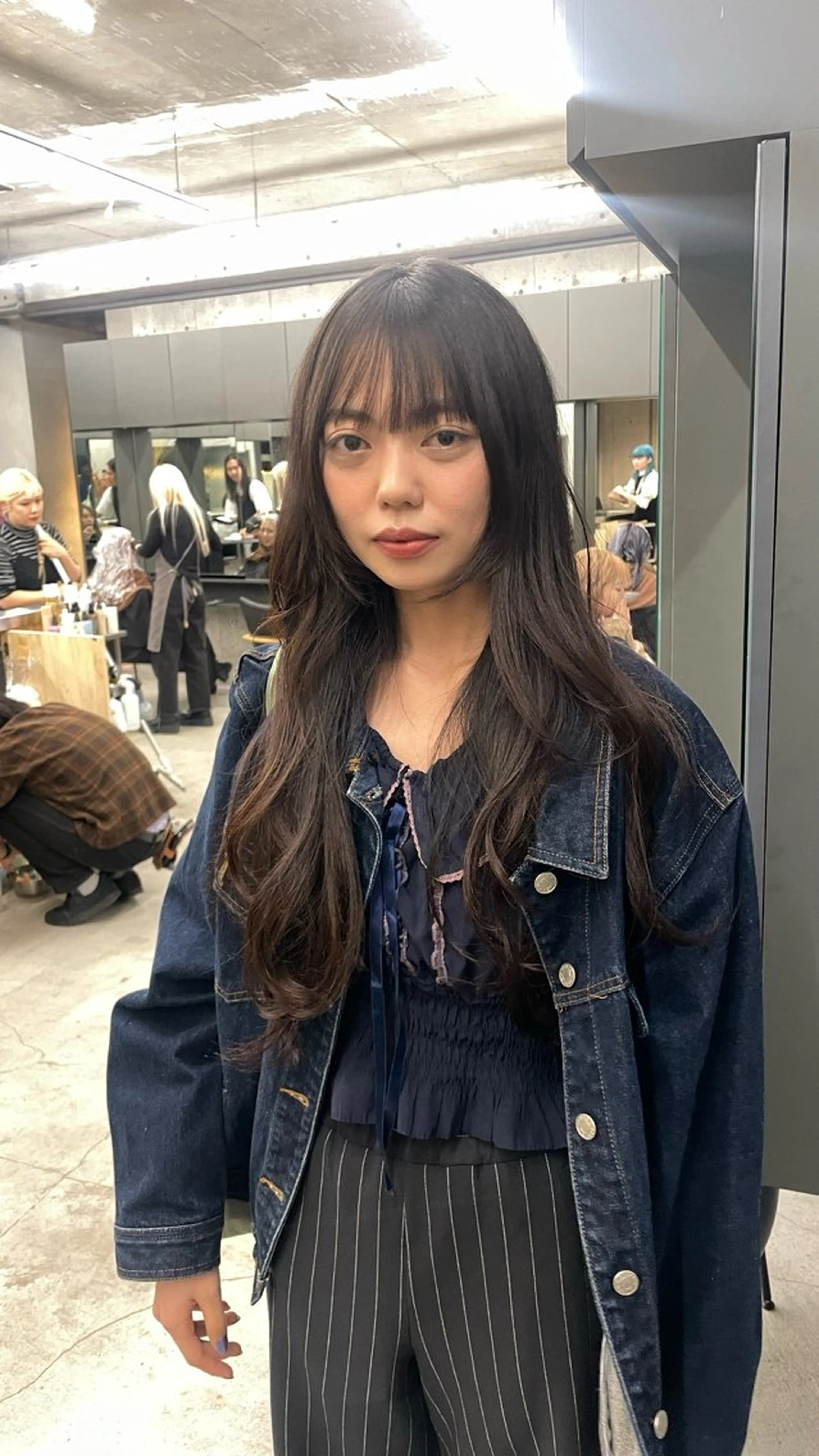 セミロング カット 佐伯 和佳のヘアスタイル