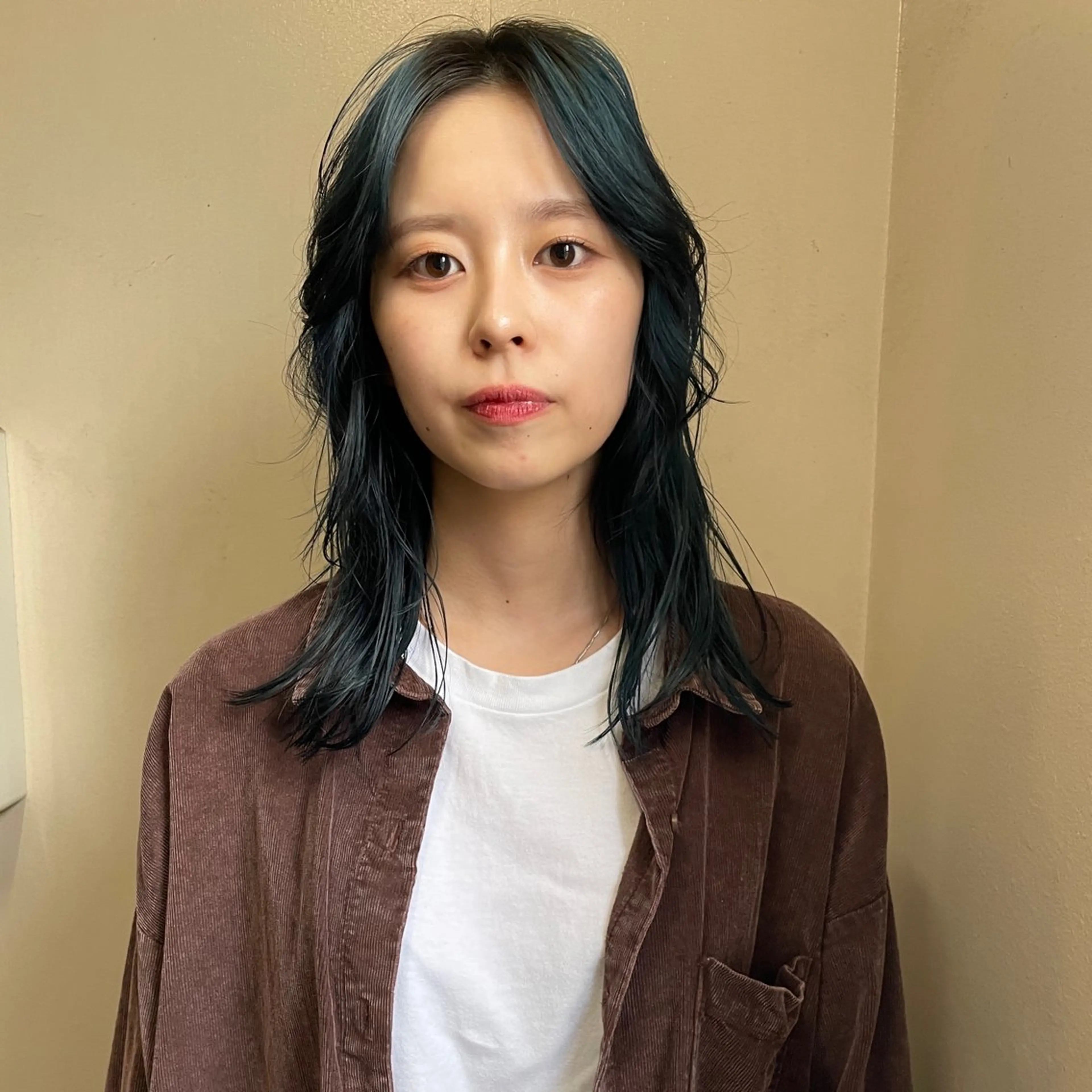 セミロング カラー ブリーチ カット ヘアカラー トリートメント 野村矩樂/パーマ /縮毛矯正のヘアスタイル