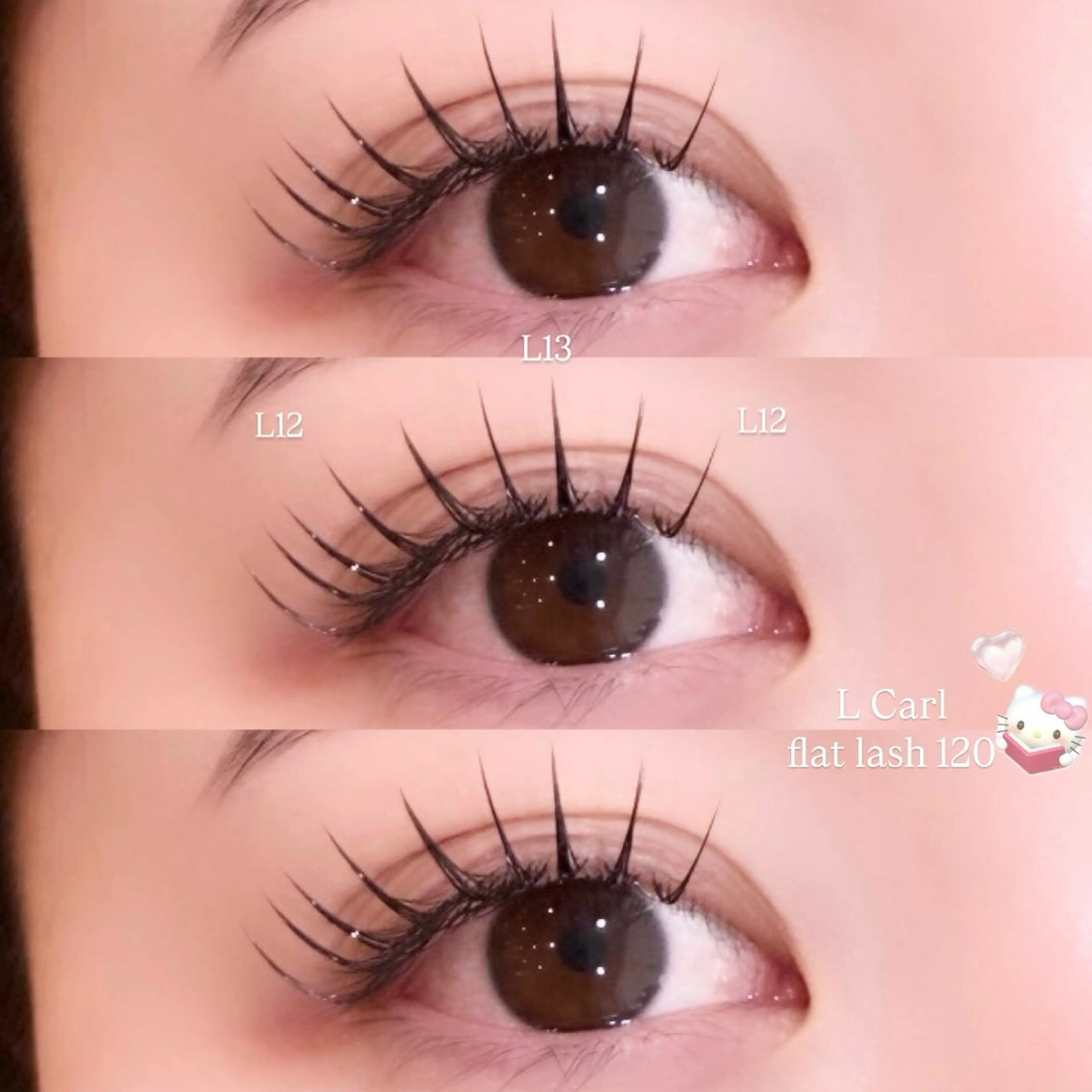 マツエク・マツパ Lカール マツエク 千島 里歩のマツエク・マツパデザイン