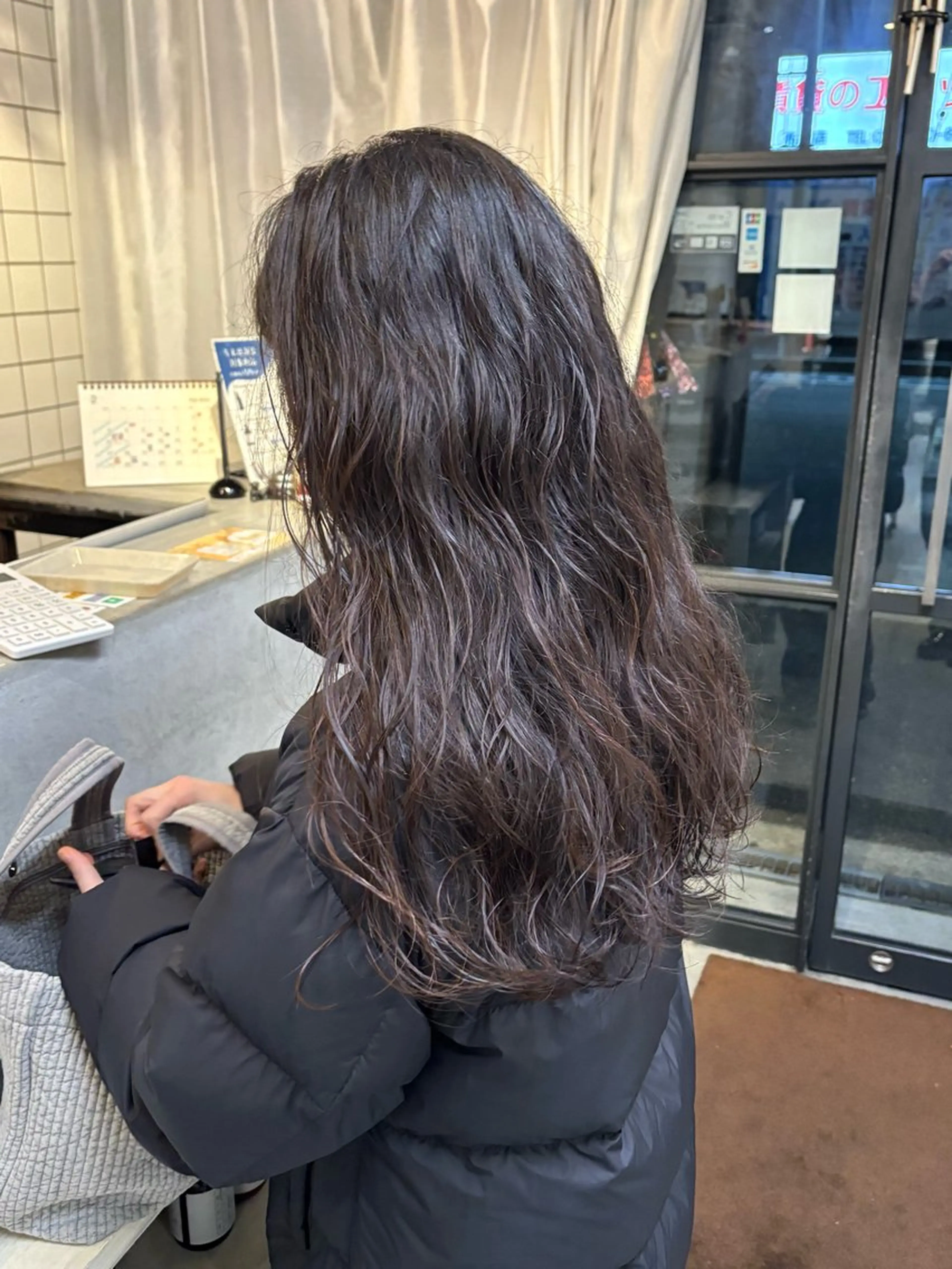 ロング パーマ ロング MASHU Grandvase所属・めい/透明感カラー /似合わせカットのヘアスタイル