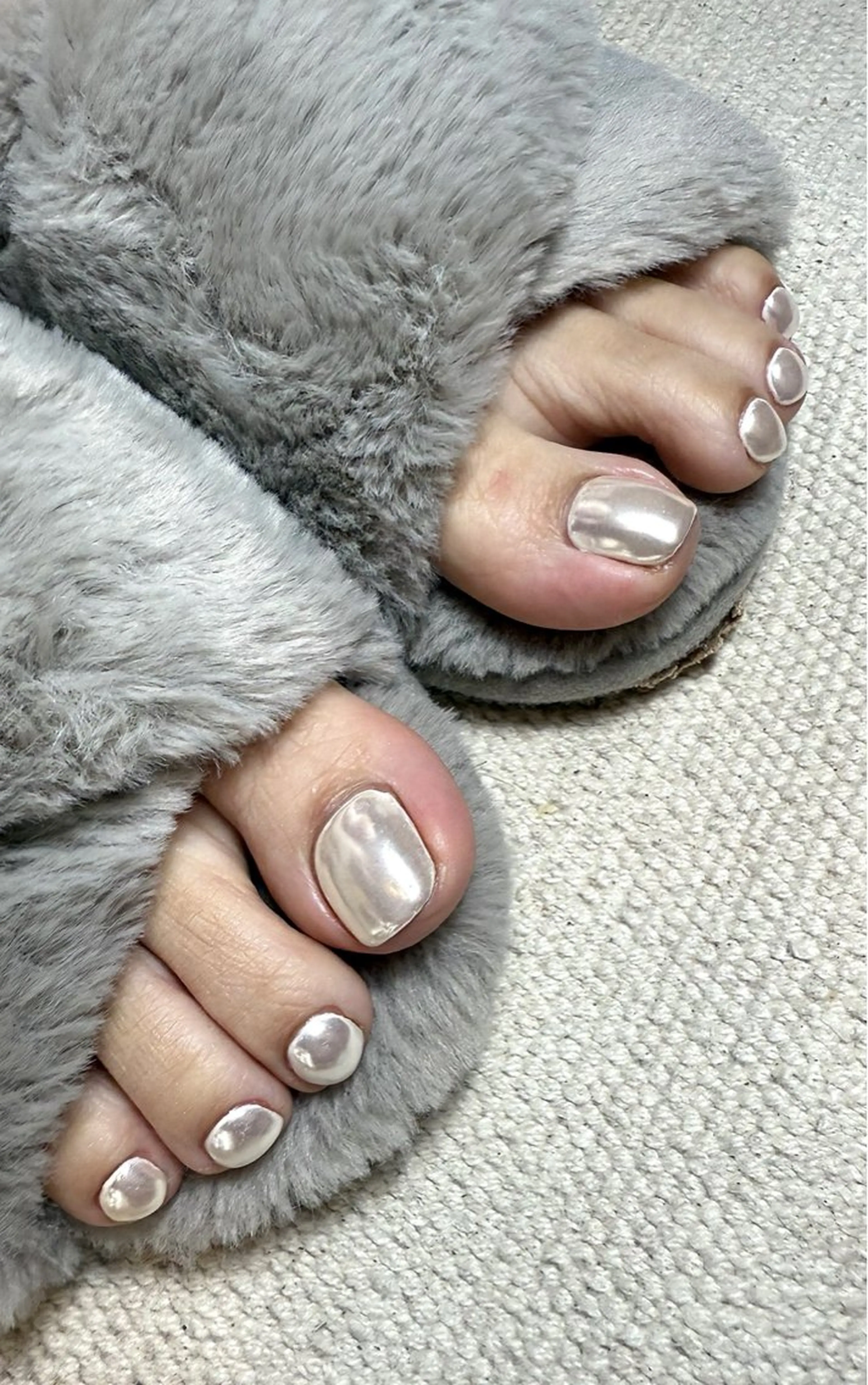 ネイル フットネイル ミラーネイル シルバー ハンドネイル nail campのネイルデザイン