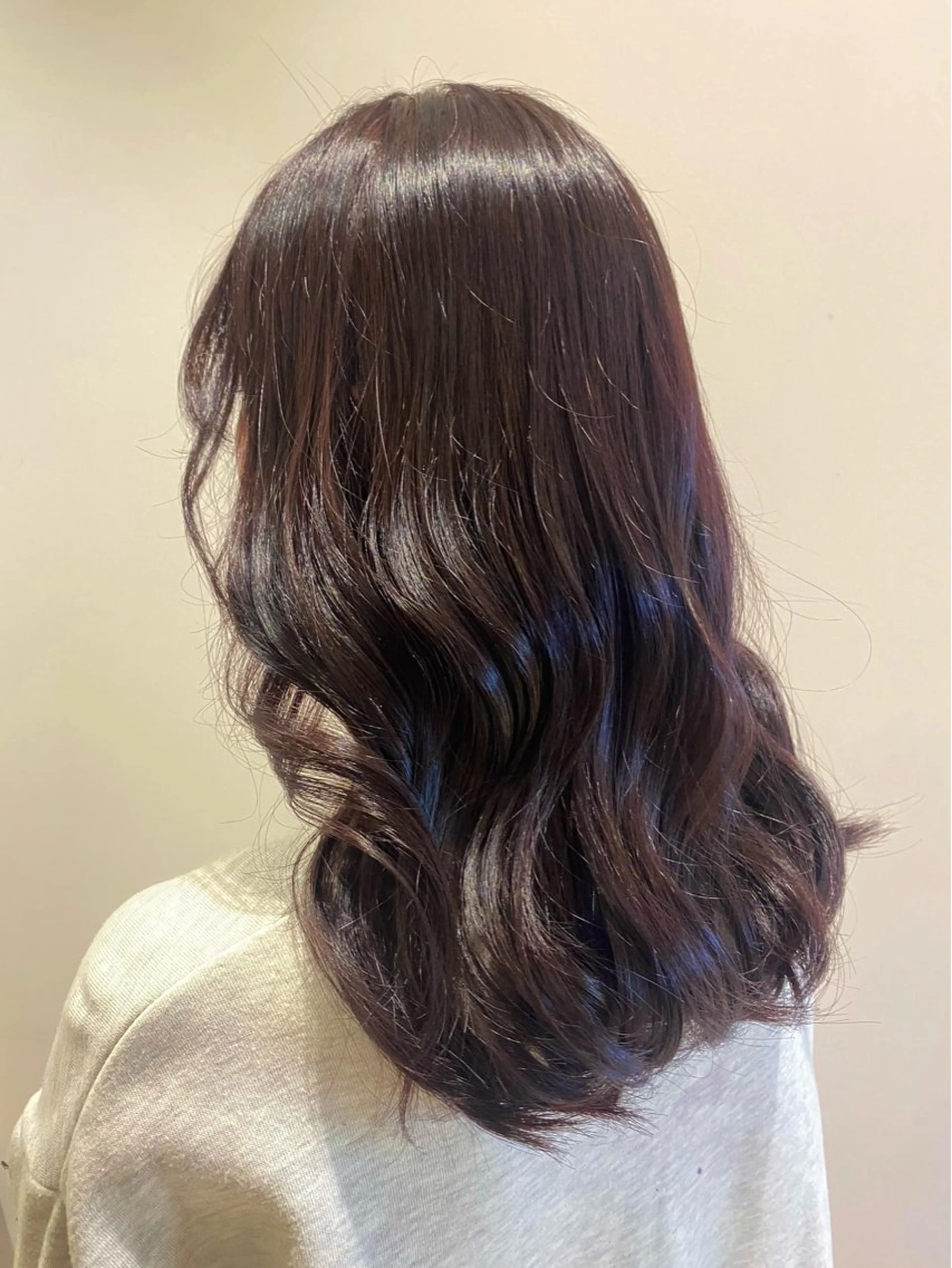 セミロング カラー ヘアカラー トリートメント 🌹艶髪カラー🌹 津田晴加【西荻窪】のヘアスタイル