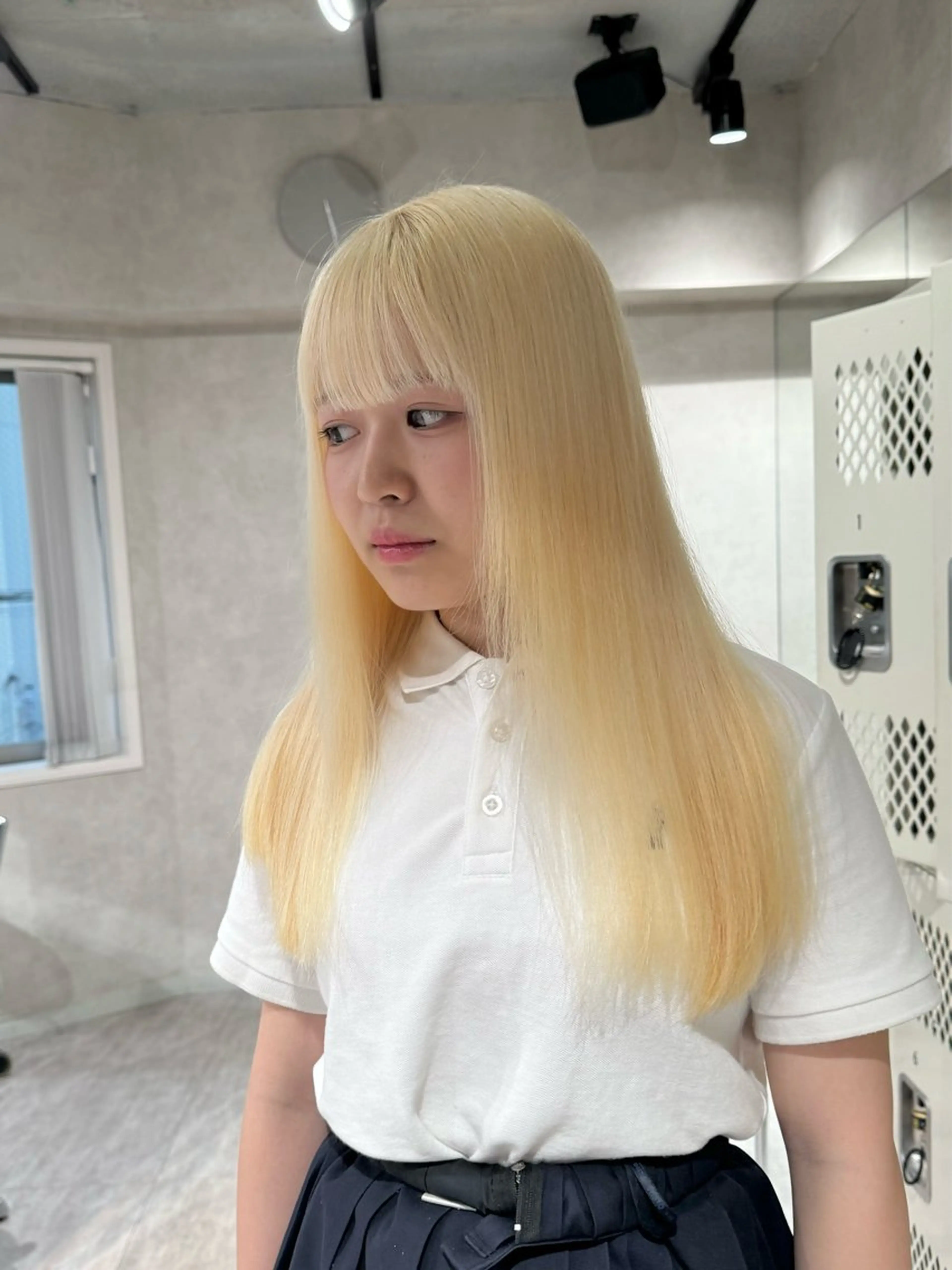 ロング カラー 抜きっぱなしブロンド カット ヘアカラー ダブルカラー ブリーチ/kaitoのヘアスタイル