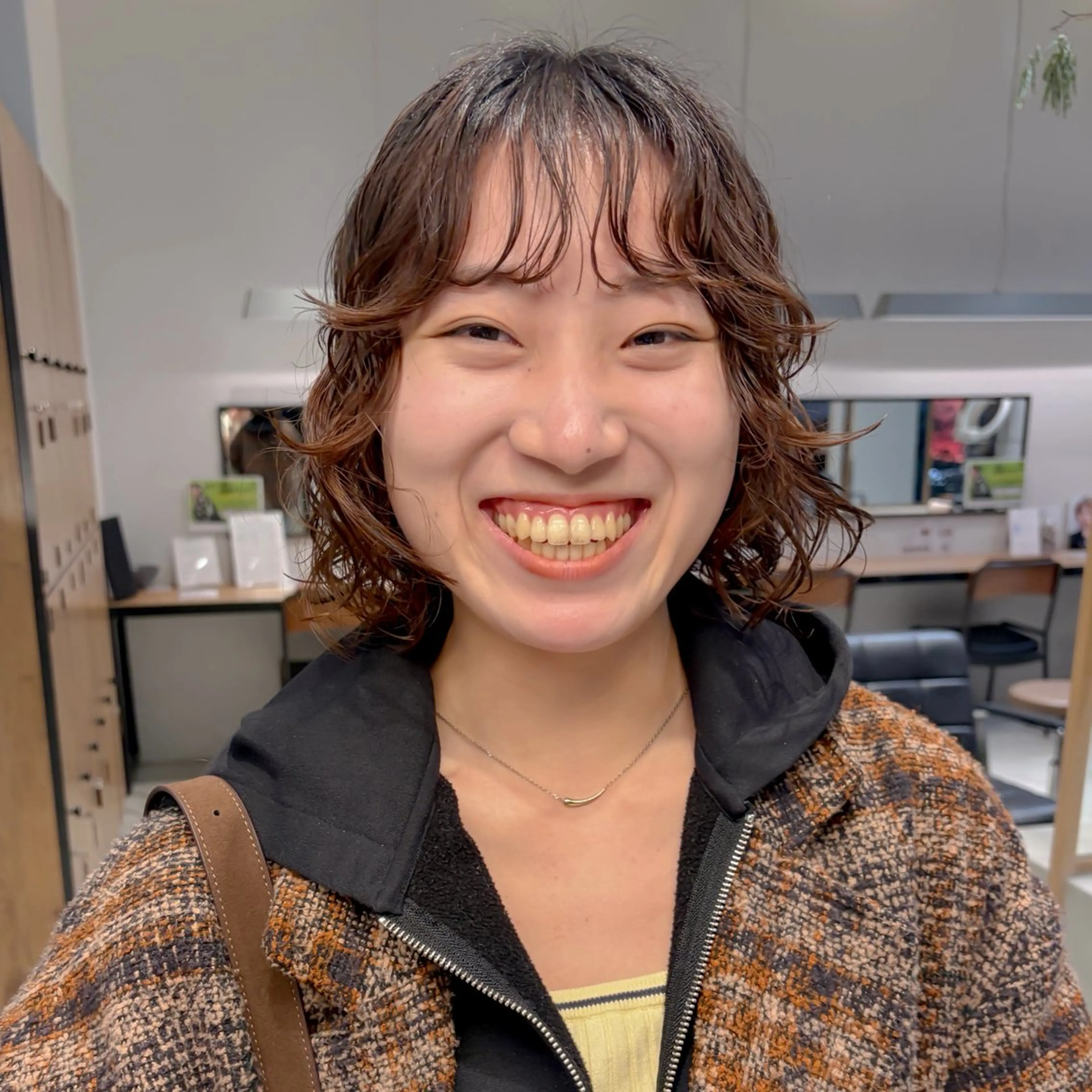 ミディアム パーマ ミディアムパーマ ボブ Ayaka/パーマ /ショート/レイヤーのヘアスタイル