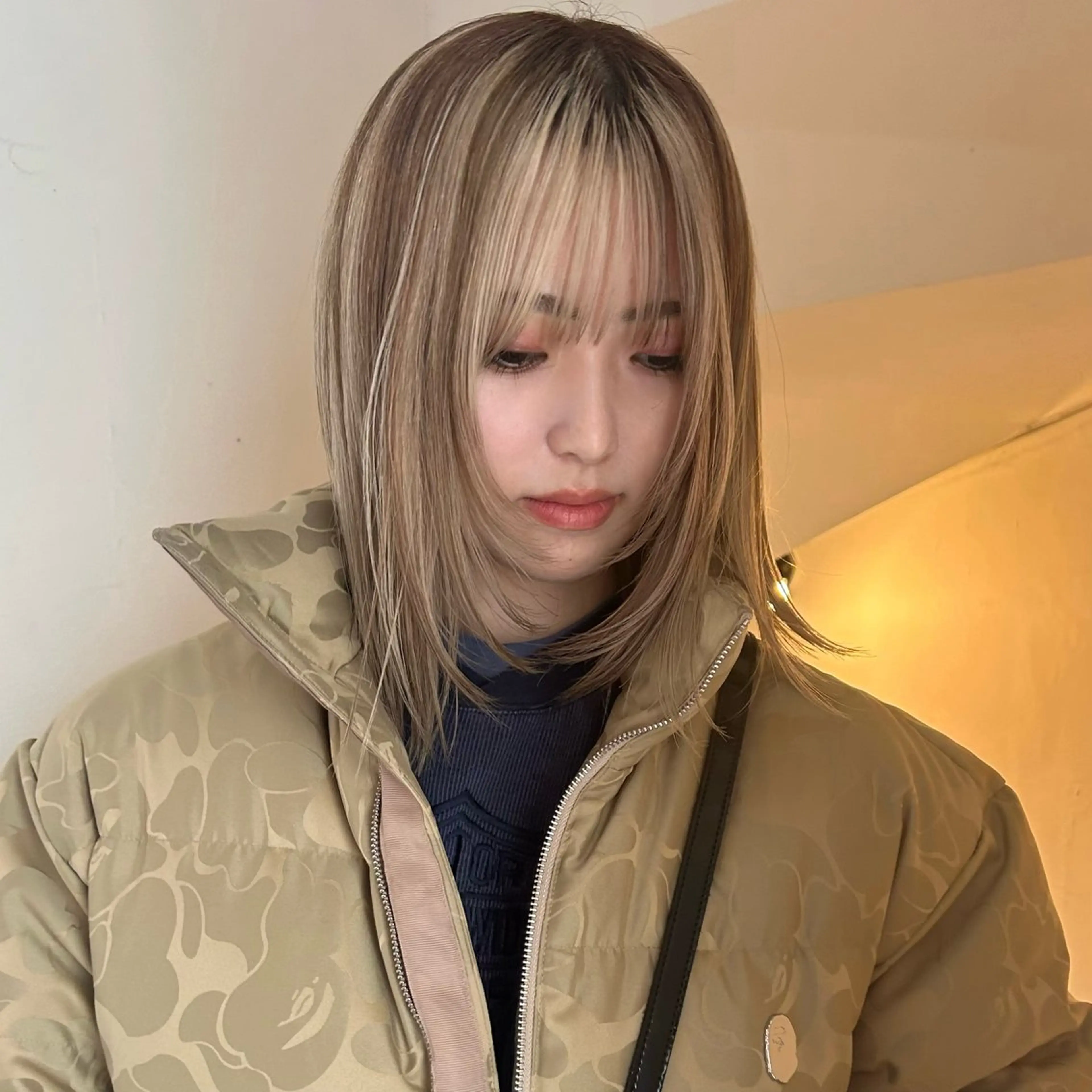 ミディアム カラー 🤍ハイトーン 🤍VIVIE🤍のヘアスタイル