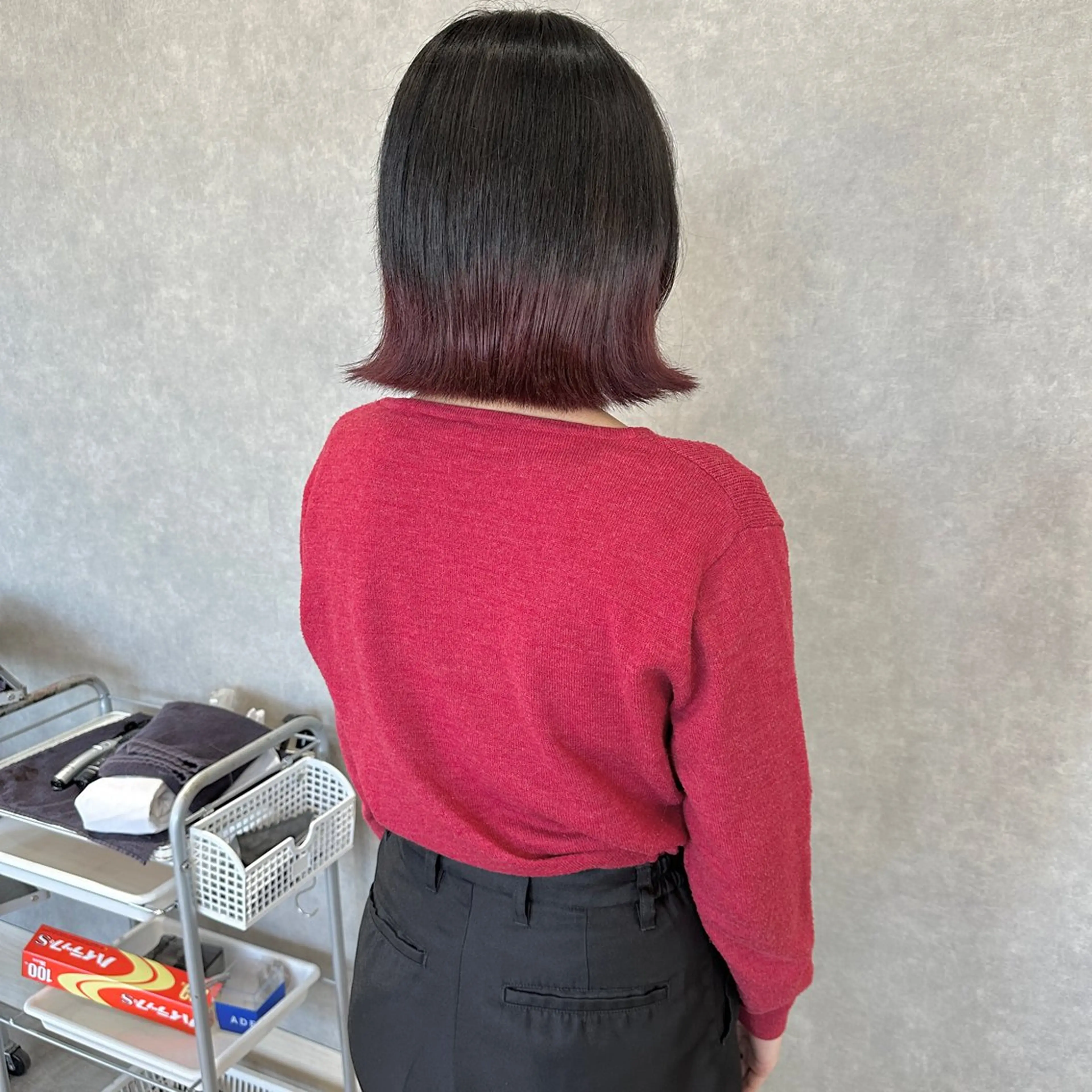 ミディアム カラー はちすか るかのヘアスタイル