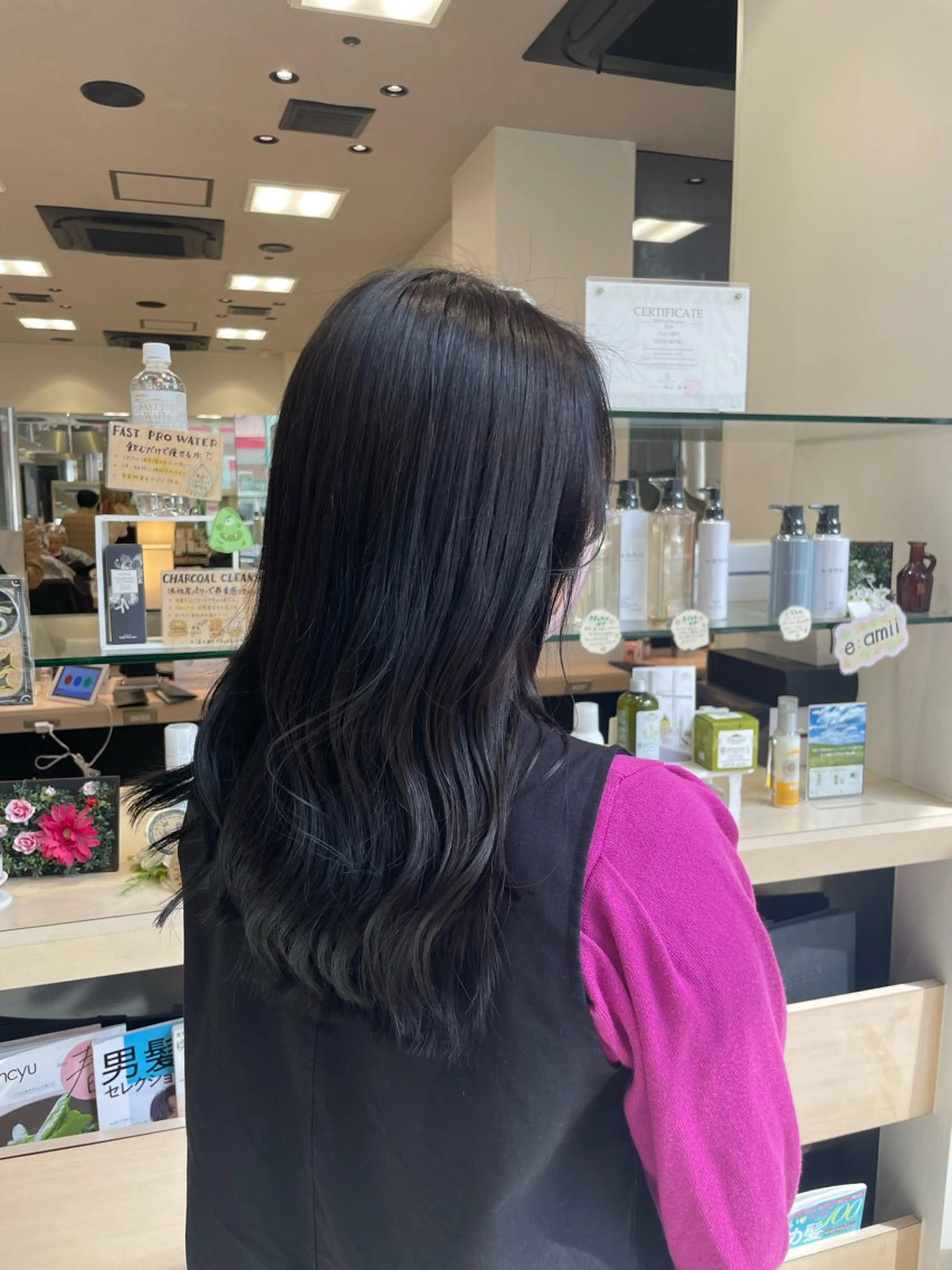 ロング カラー 透明感カラー カット ヘアカラー クロスパーマ/うる艶 カラー/Kurumiのヘアスタイル