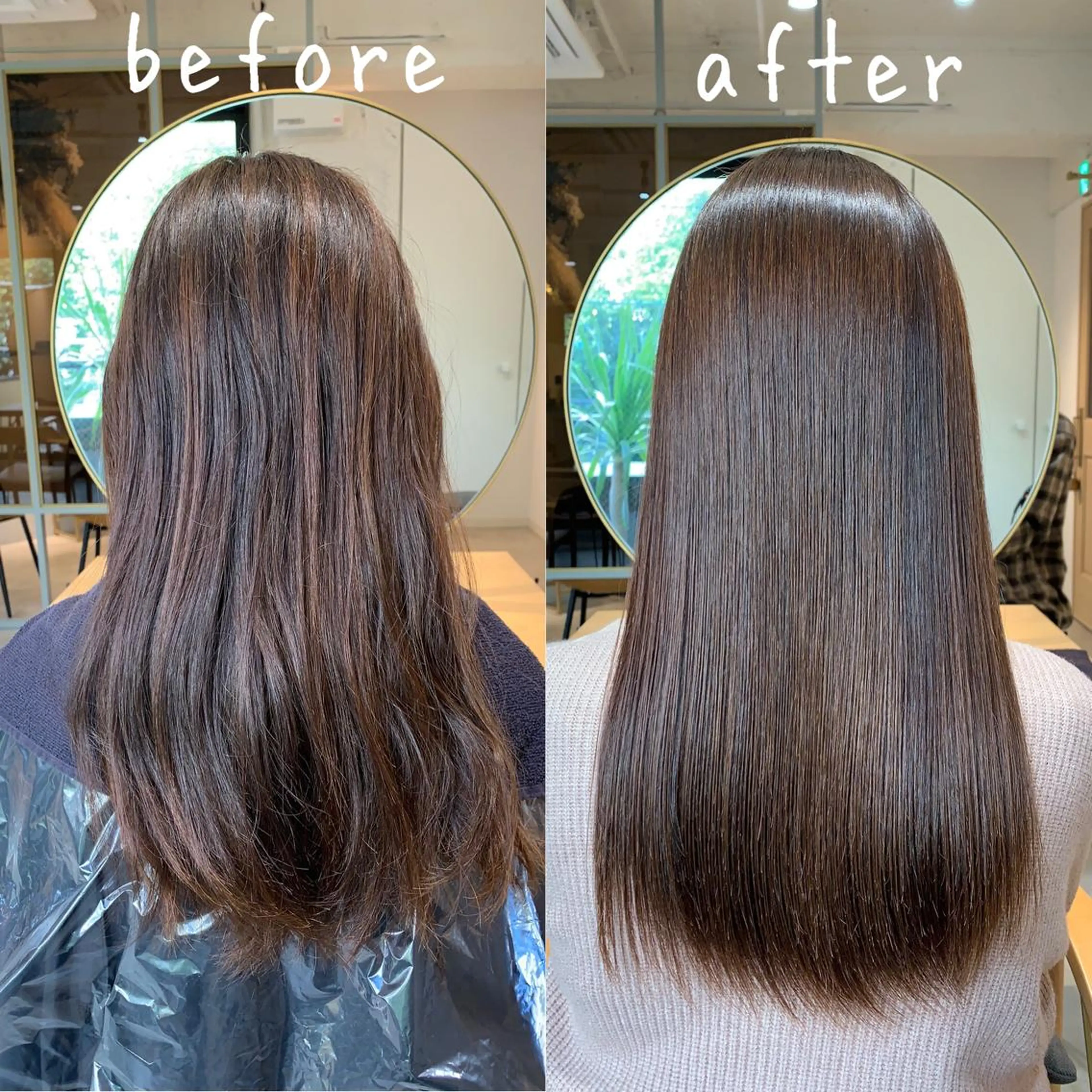 セミロング ✨髪質改善　美髪✨ 縮毛　井上 大誠のヘアスタイル