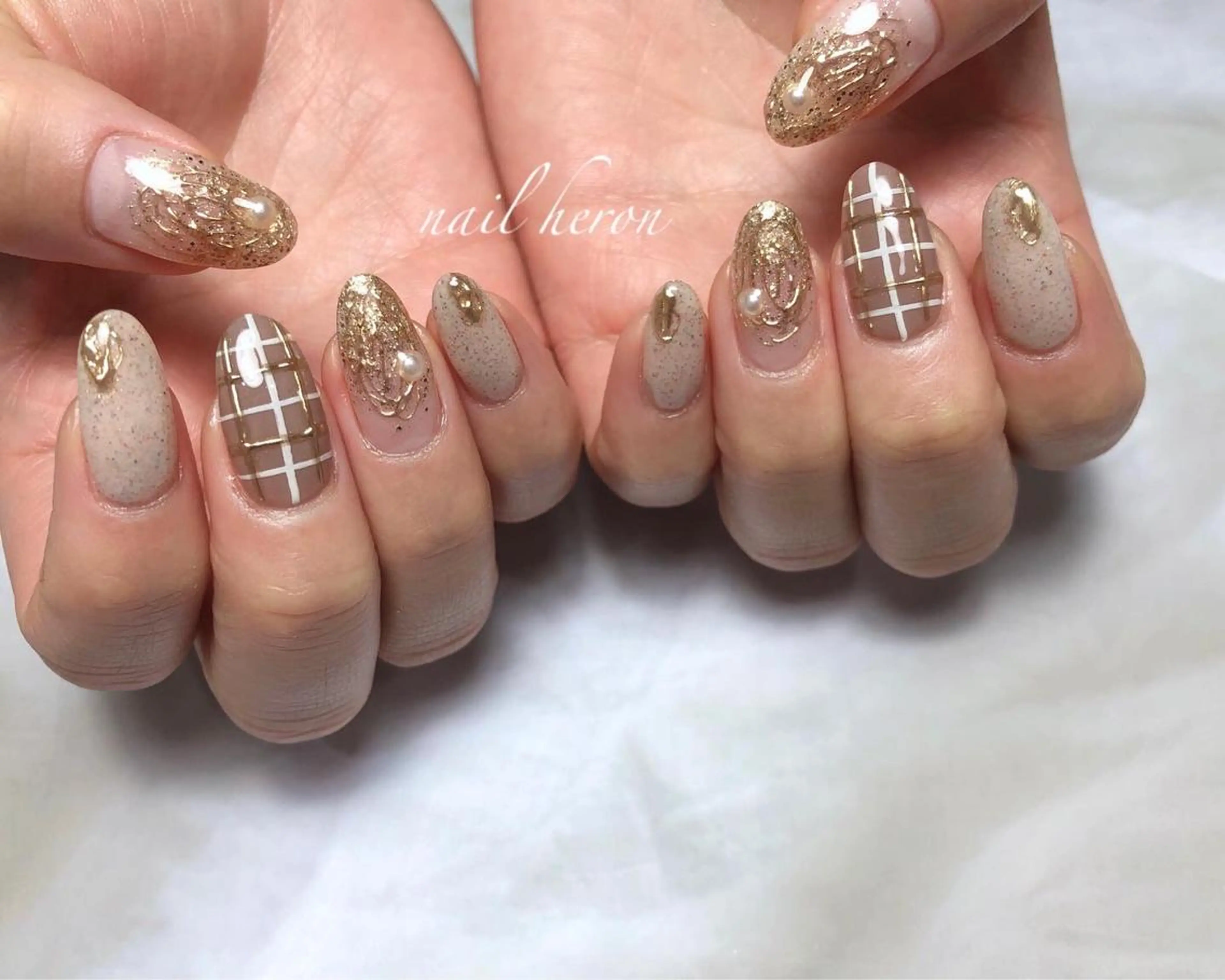ネイル ブラウン ハンドネイル nail heron所属・saki_ nail heronのその他イメージ