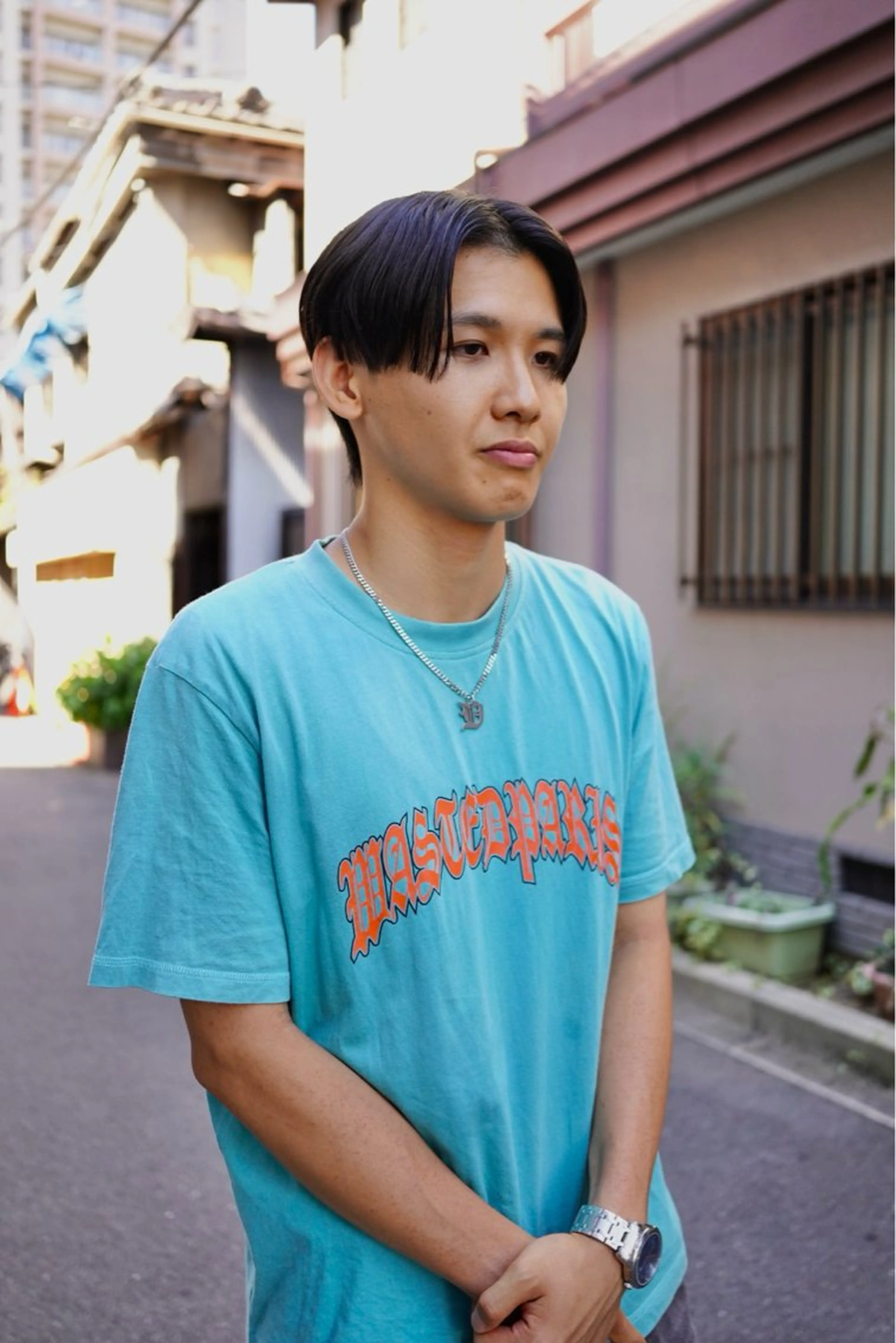 ショート パーマ メンズ センターパート メンズパーマ ニュアンスパーマ BELOMAN所属・スパイキーショート /パーマ/山本孝明のヘアスタイル