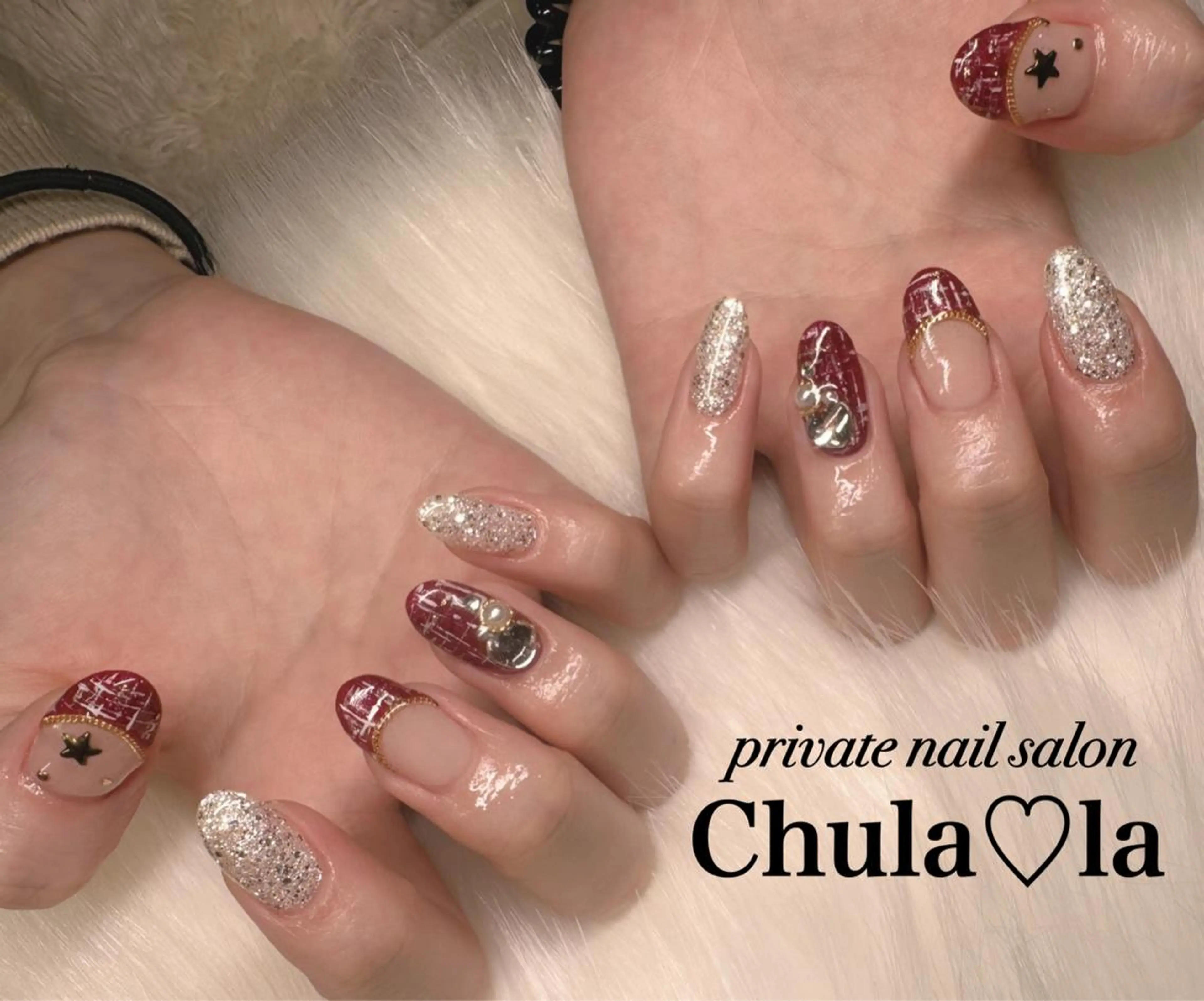 ネイル 持ち込み ハンドネイル Chula♡la 豊見城市高安のネイルデザイン