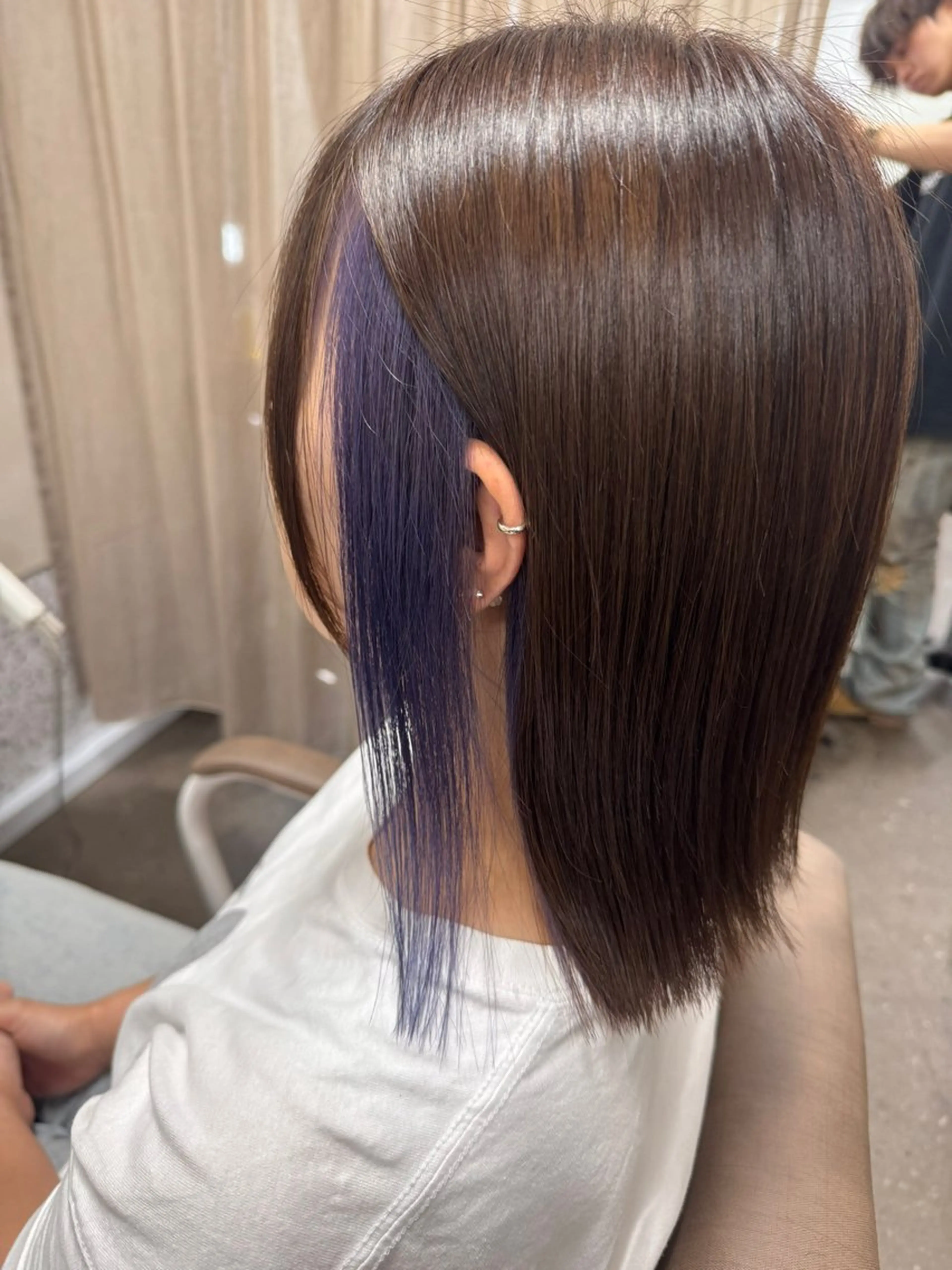 ミディアム カット ヘアカラー トリートメント TELAHAIR研究学園店所属・TELAHAIR 副店長 永田のヘアスタイル