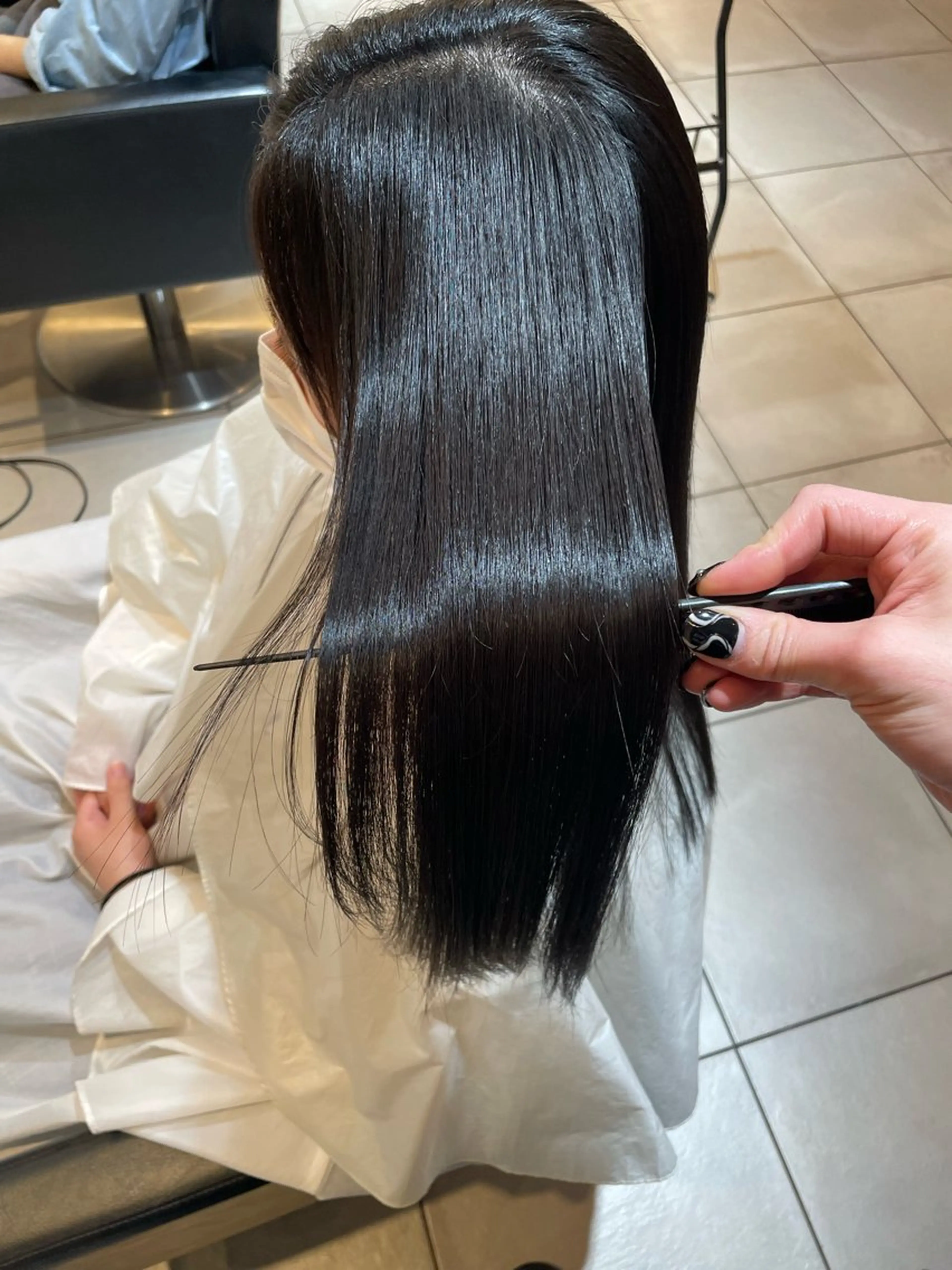 ロング カラー パーマ 城野将志🫧美髪矯正 透明感カラー🎨のヘアスタイル