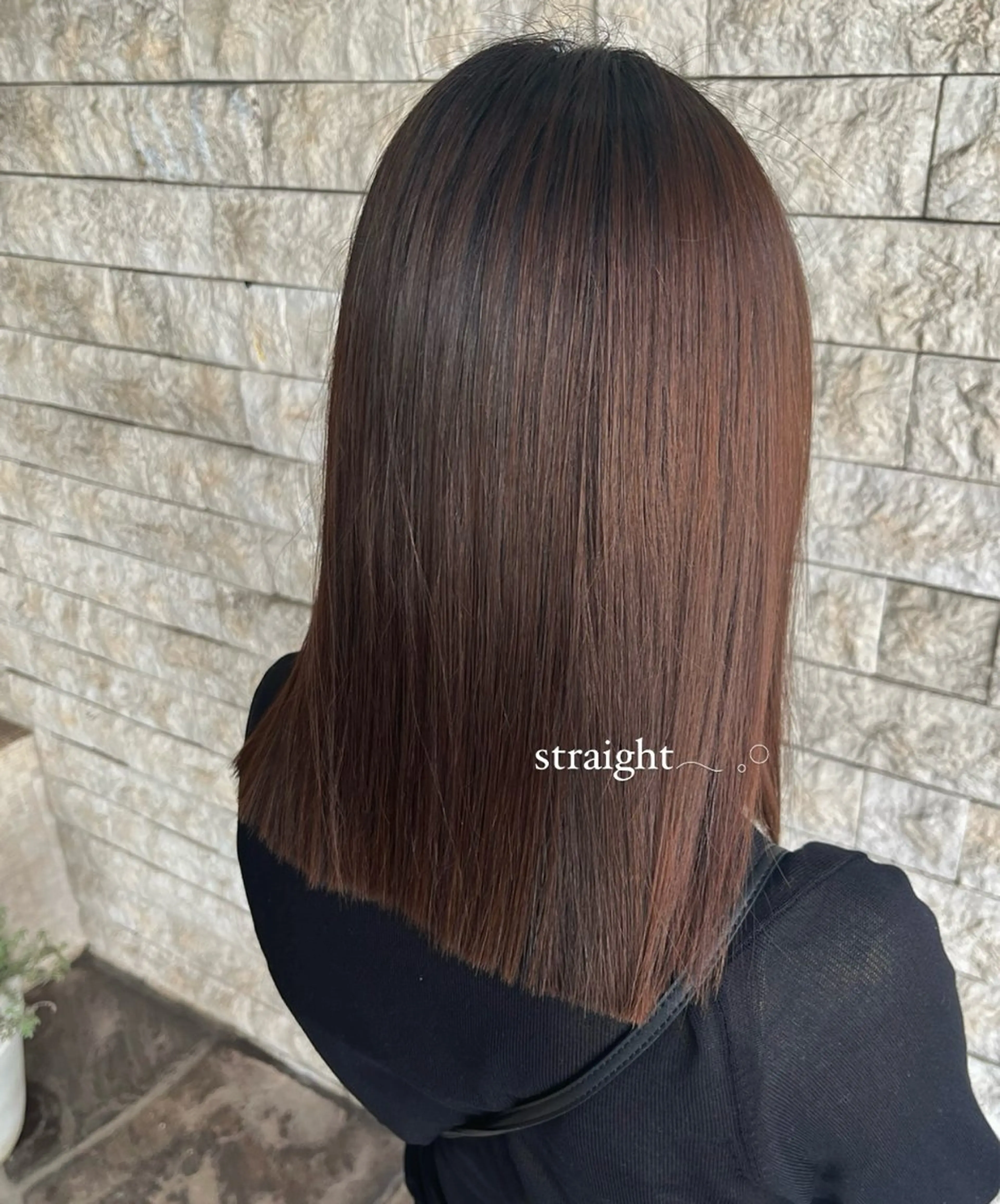 ミディアム 髪質改善 カット 縮毛矯正 トリートメント 透明感カラー／ 艶感カラー／RAMUのヘアスタイル