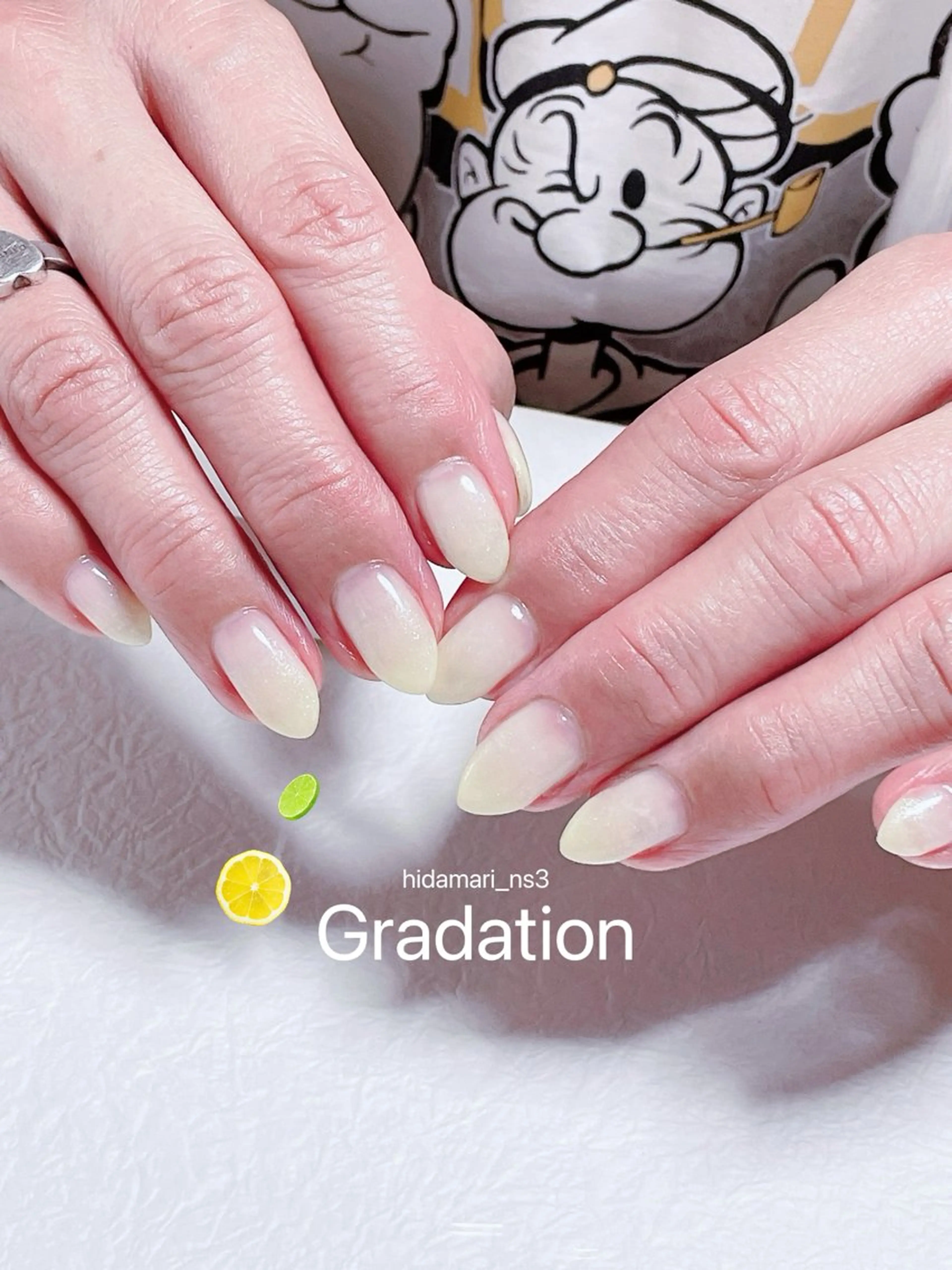 ネイル グラデーション ラメ(グリッター) ラメグラデーション ハンドネイル NailSalon ひだまりのネイルデザイン