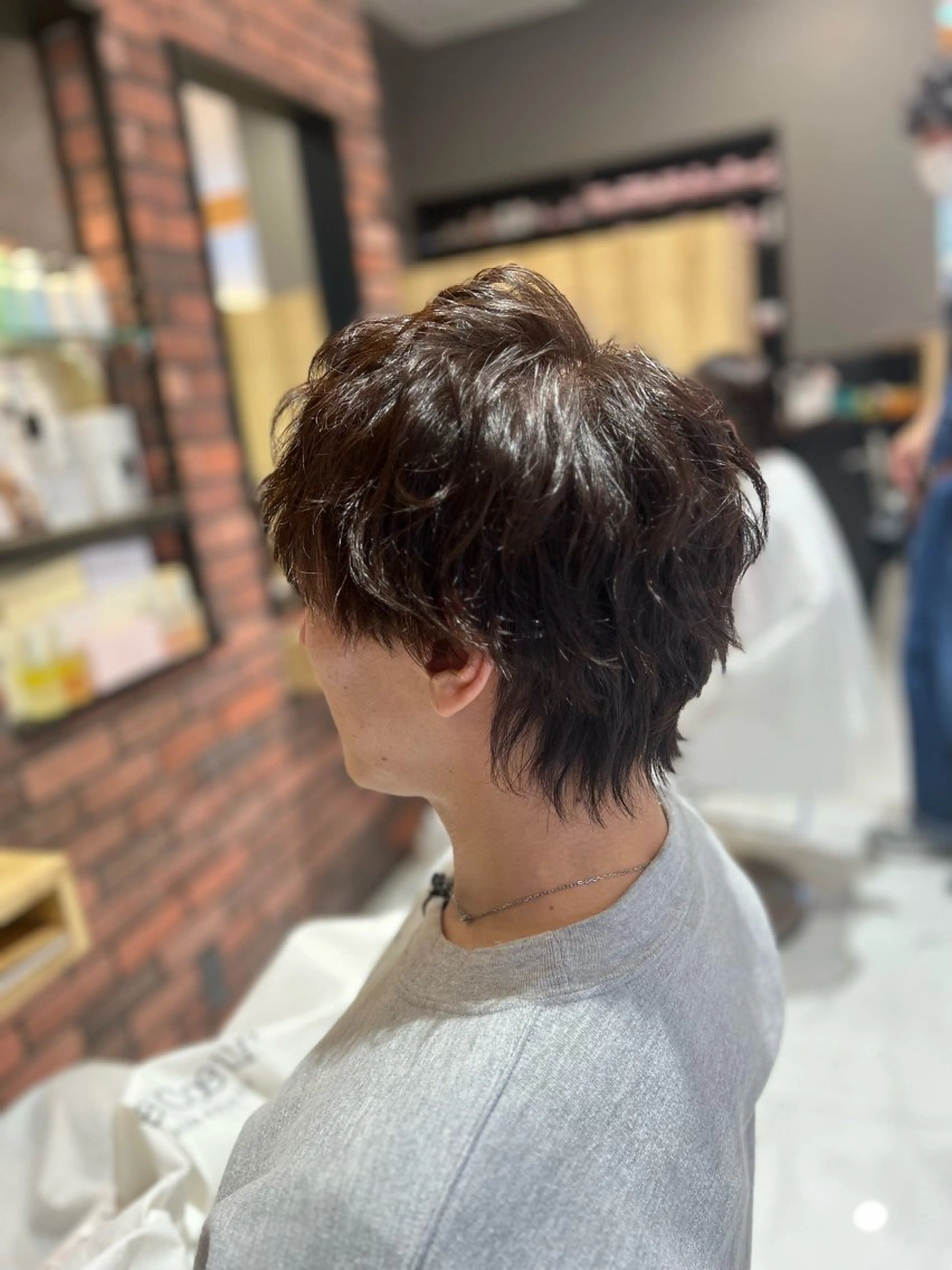 メンズ マッシュ メンズウルフカット ウルフカット カット ルクール喜多町店 コムロのヘアスタイル